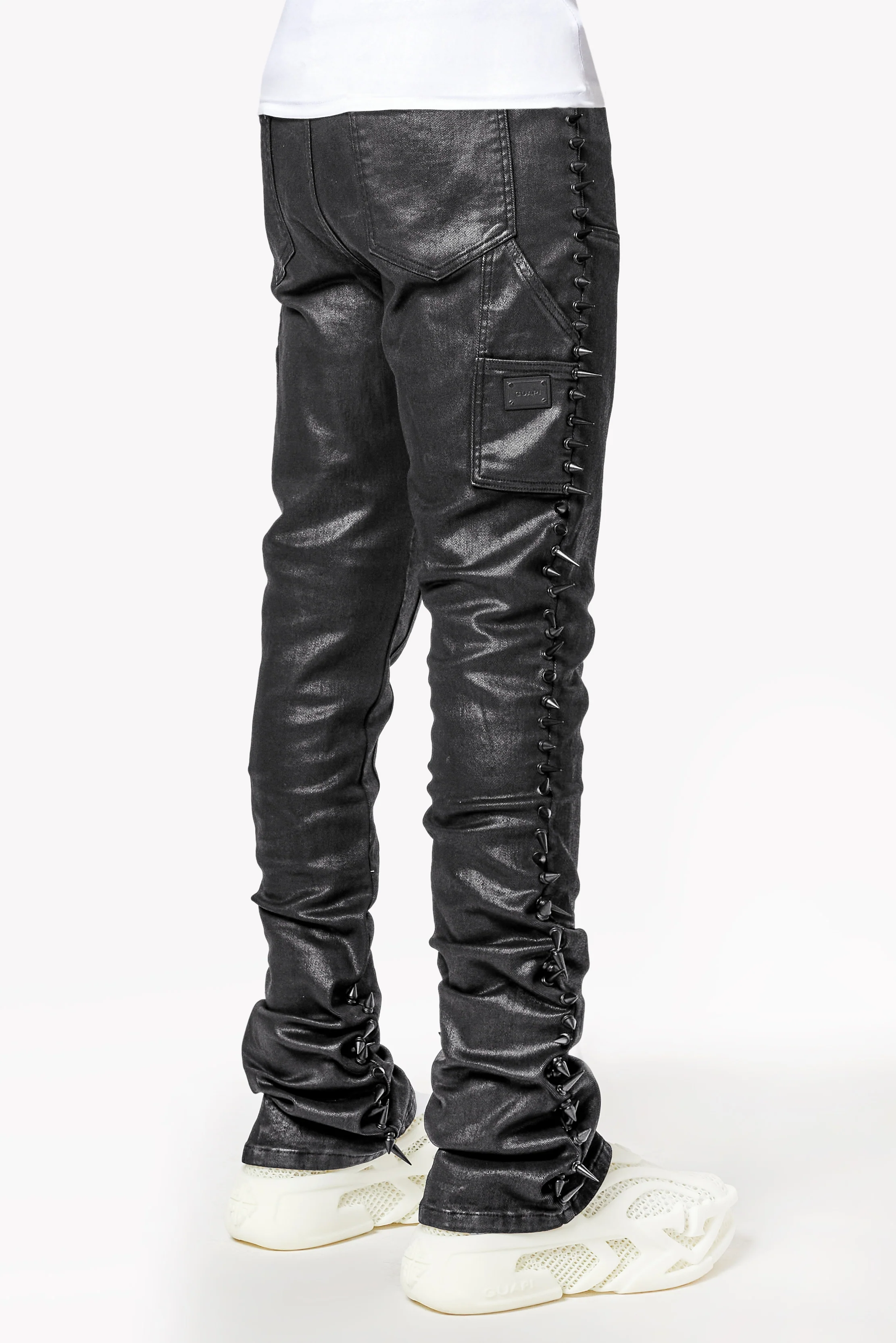 All Black Spikes Denim - Image 4