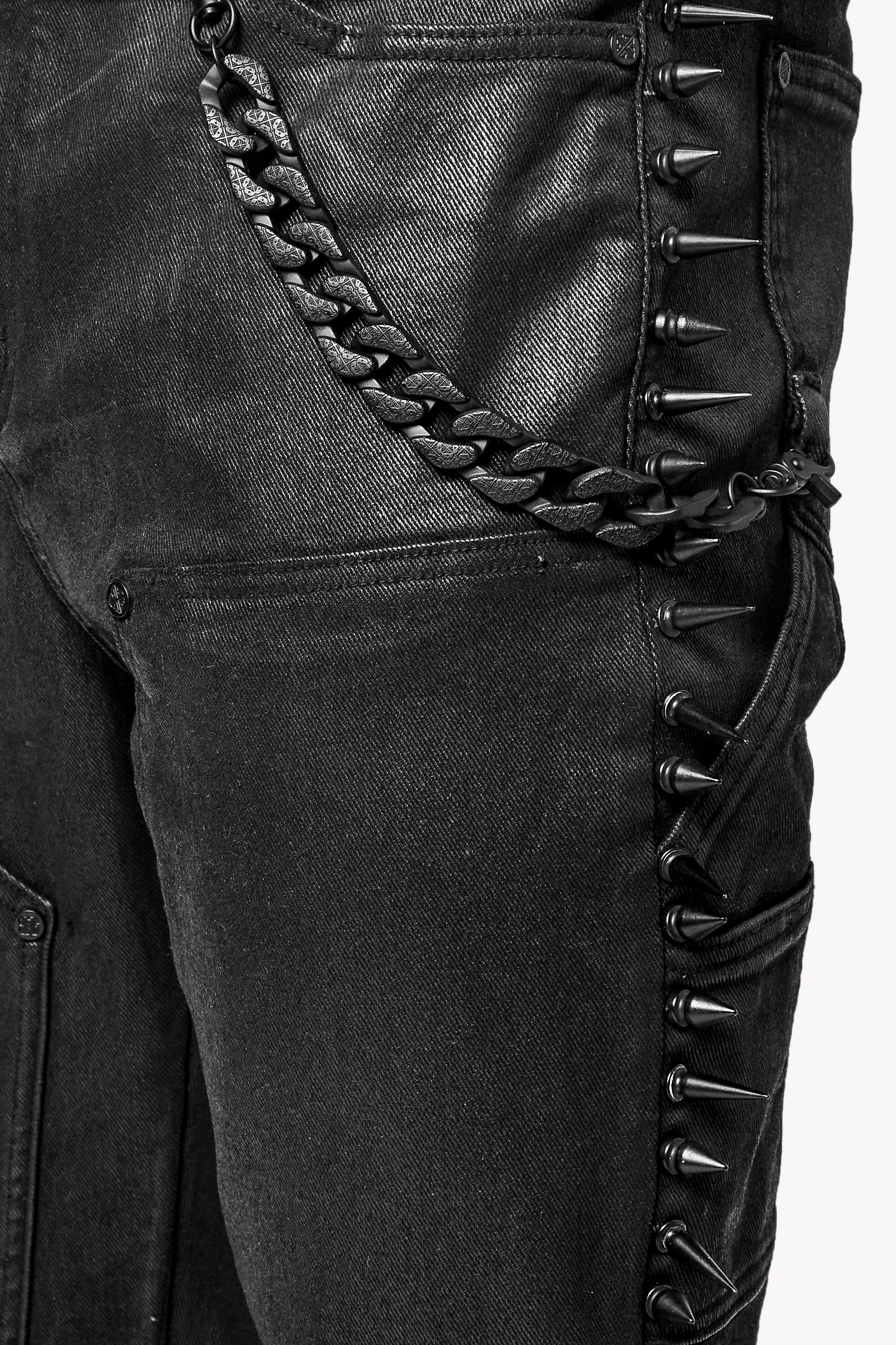 All Black Spikes Denim - Image 6