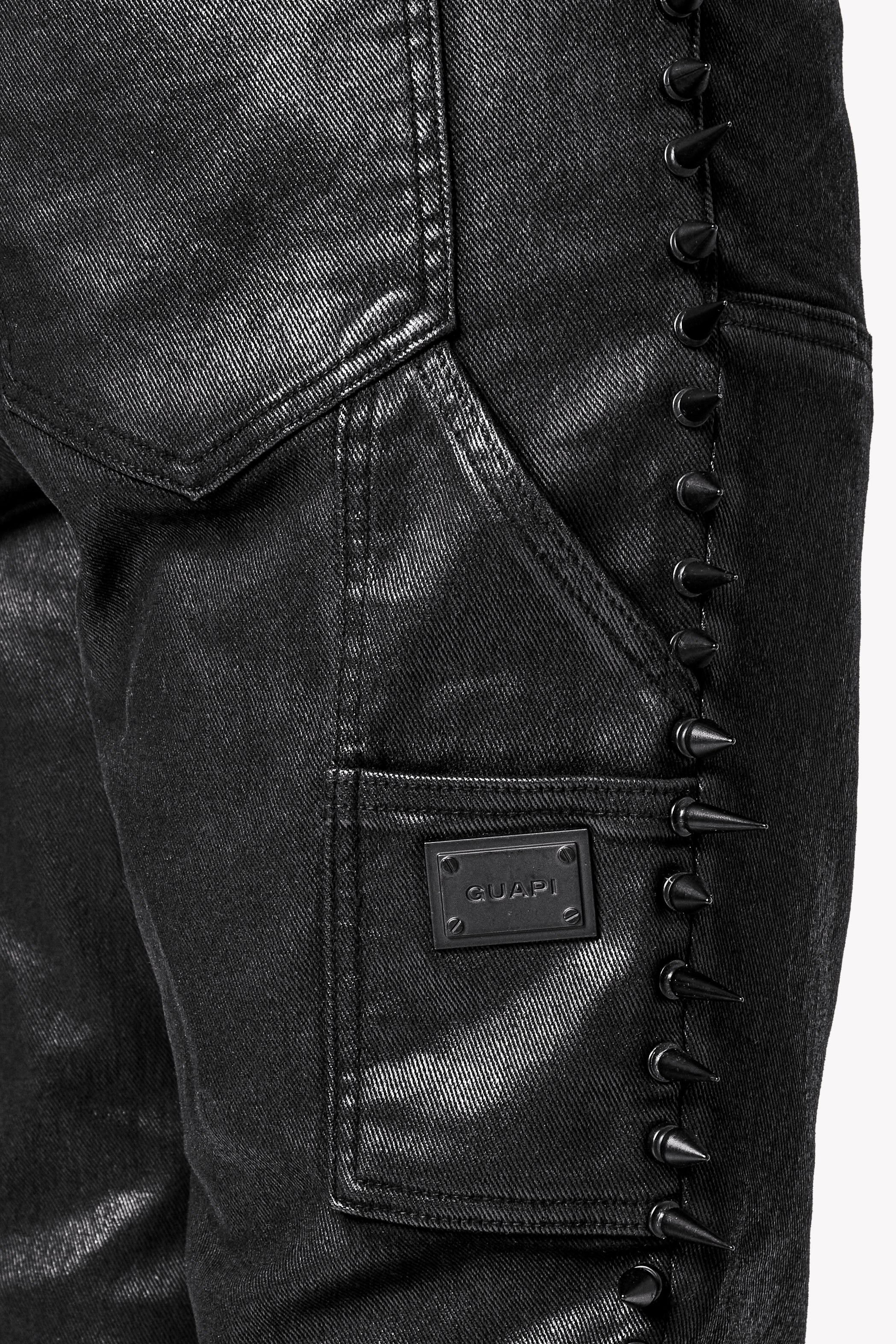 All Black Spikes Denim - Image 8