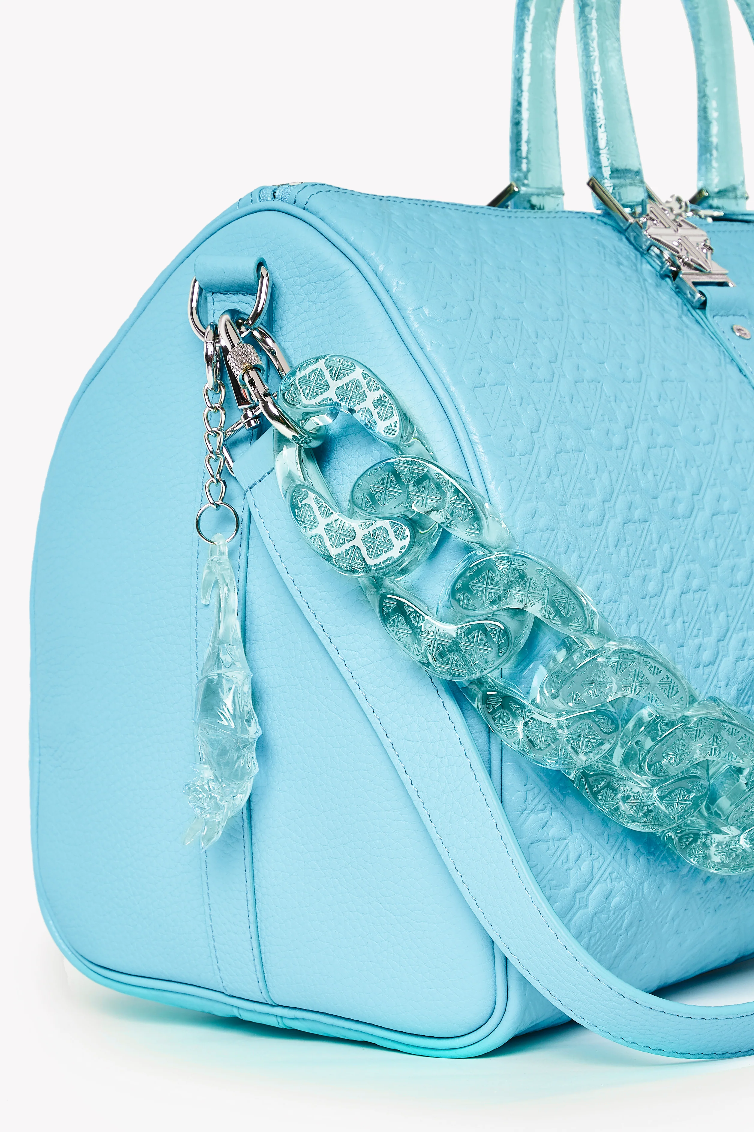 Aqua Blue Duffle Bag - Image 9