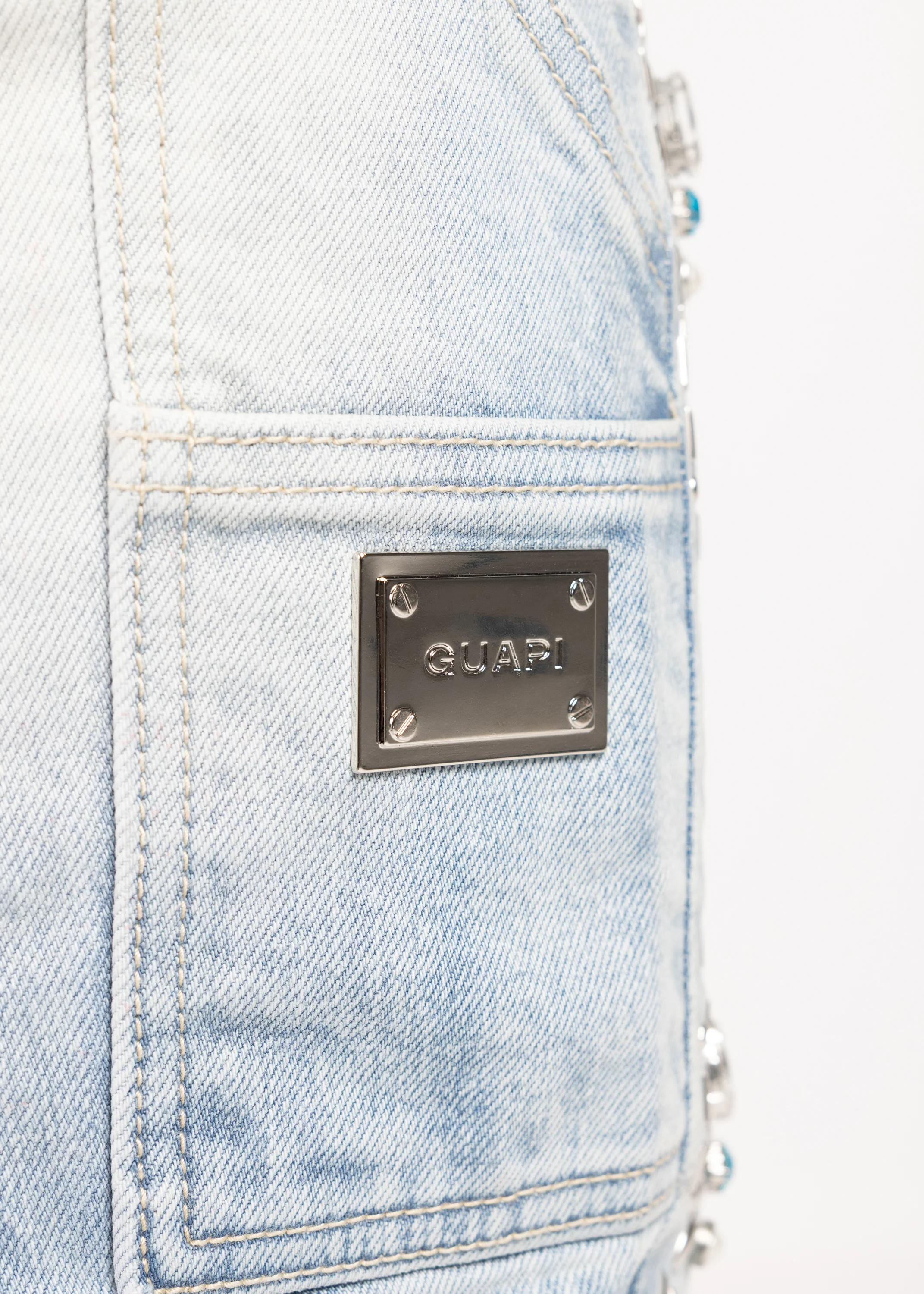 Aqua Blue Spider Denim - Image 11