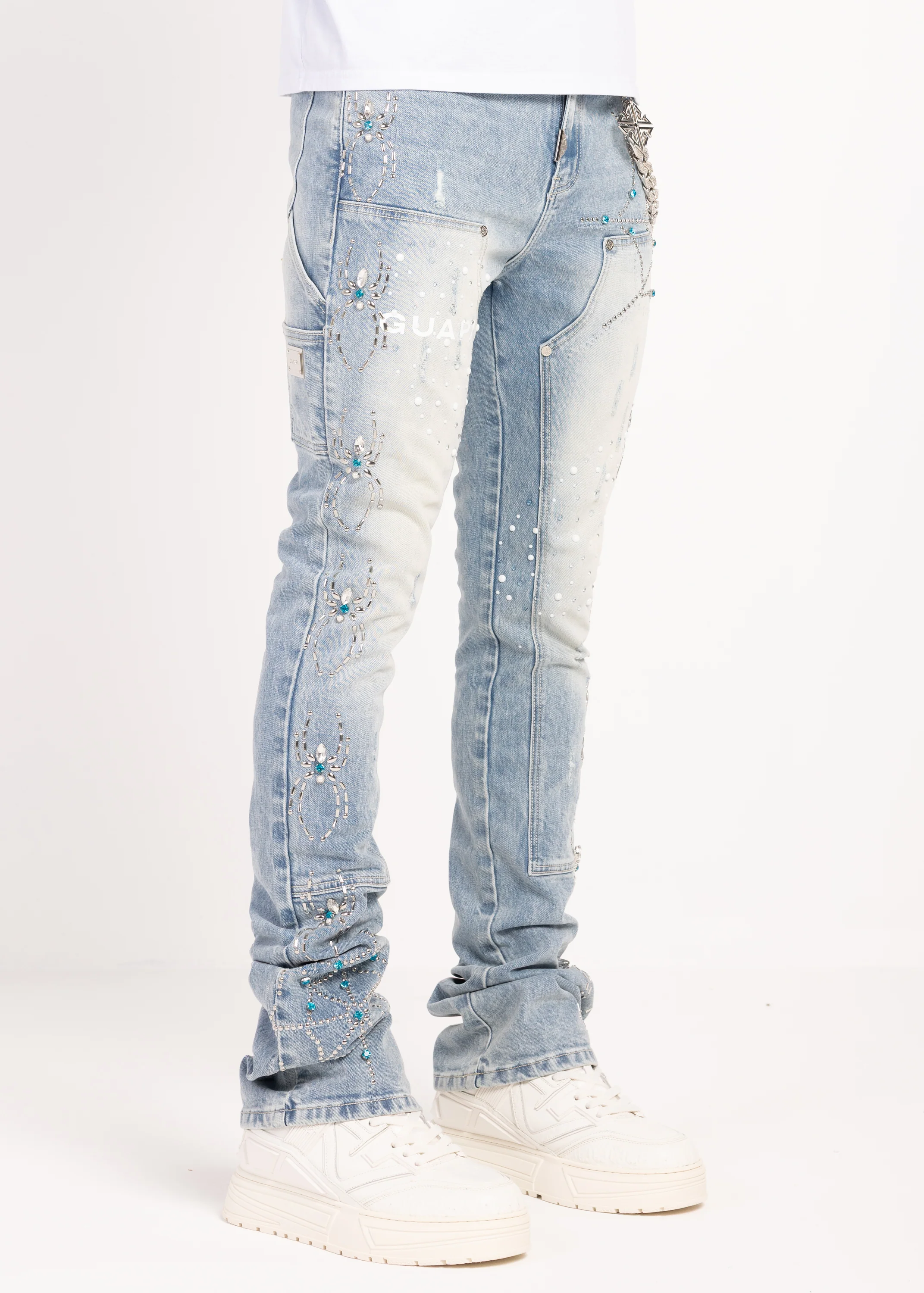Aqua Blue Spider Denim - Image 3