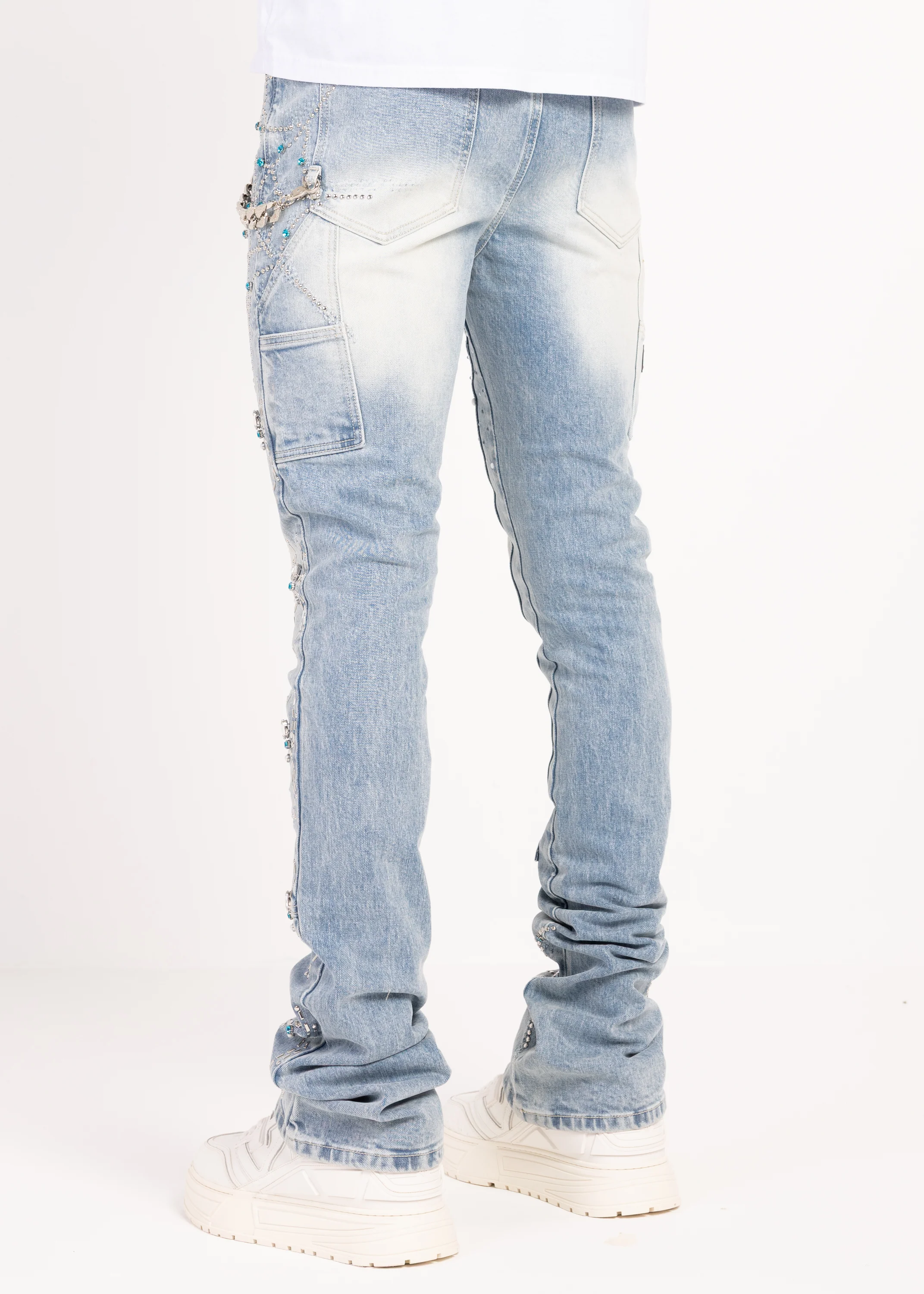 Aqua Blue Spider Denim - Image 5