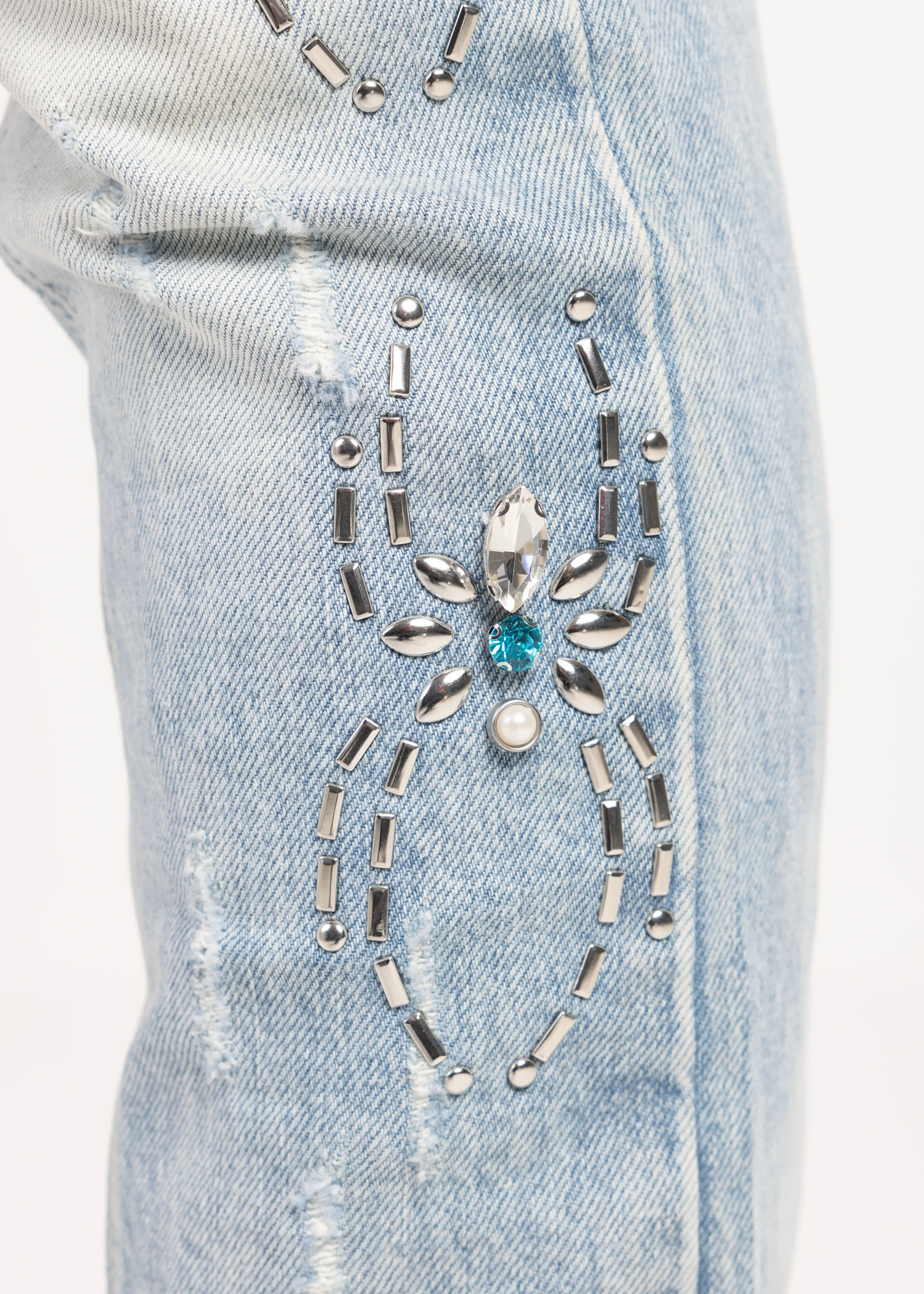 Aqua Blue Spider Denim - Image 7