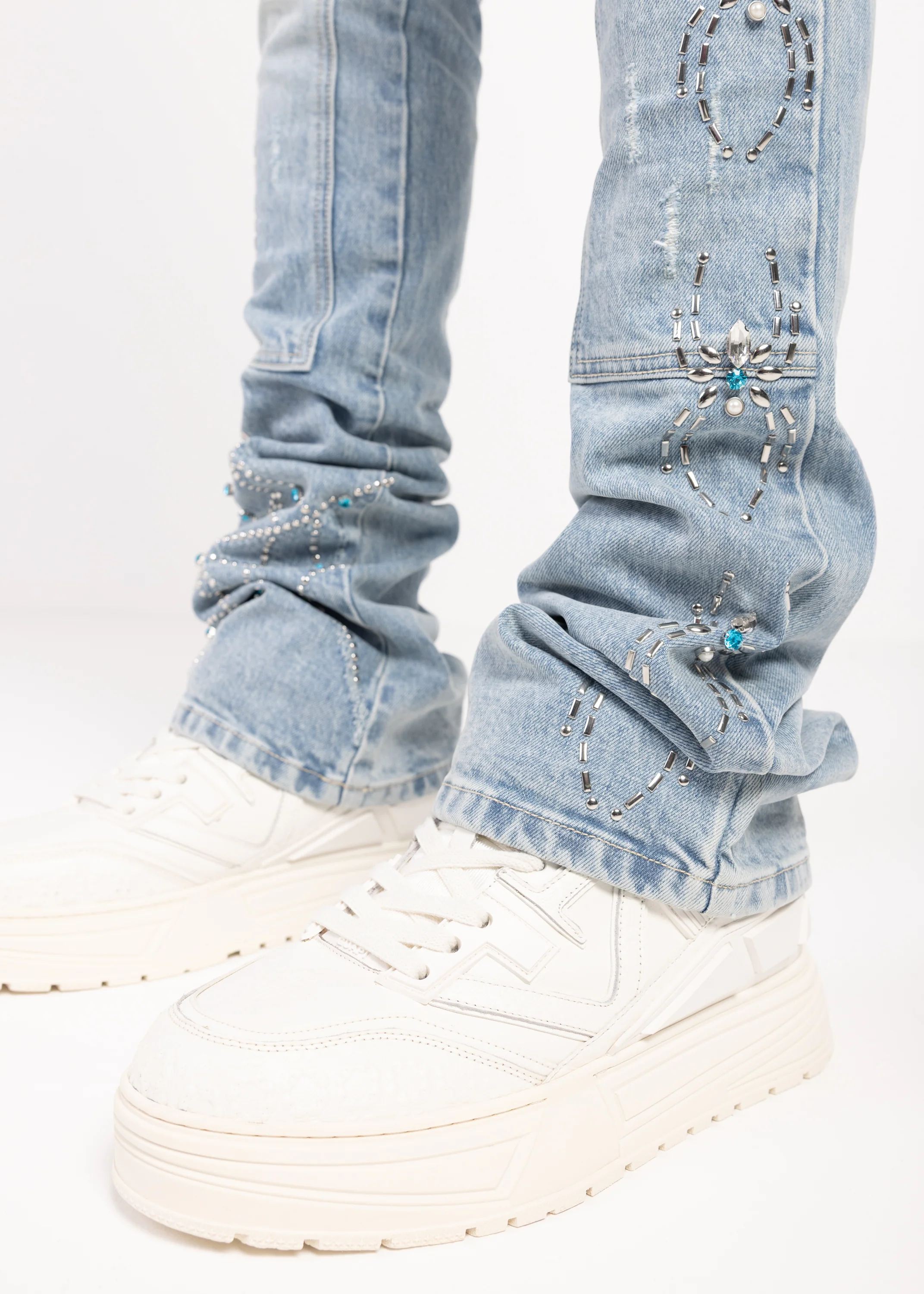 Aqua Blue Spider Denim - Image 8