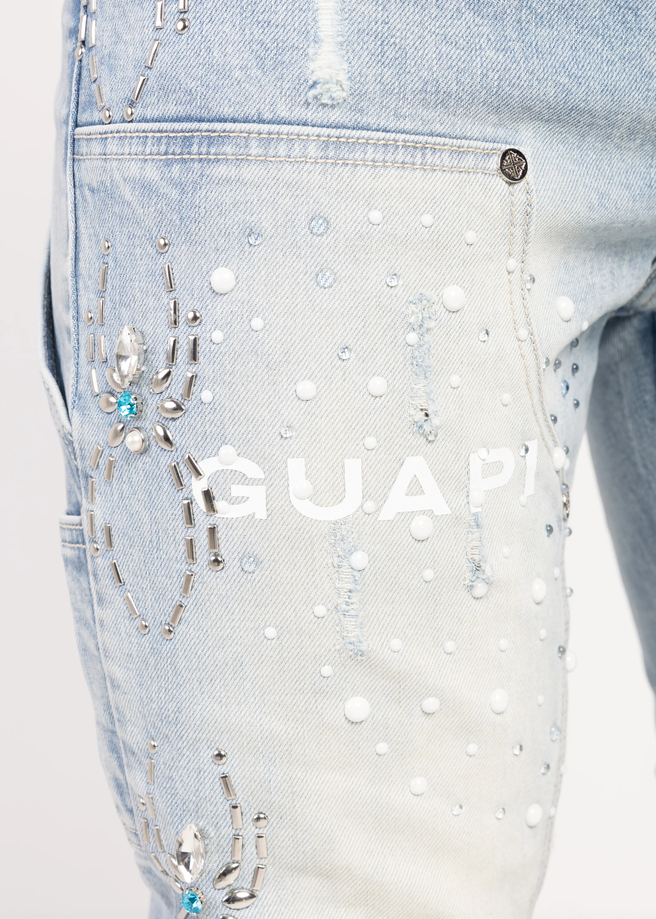 Aqua Blue Spider Denim - Image 9