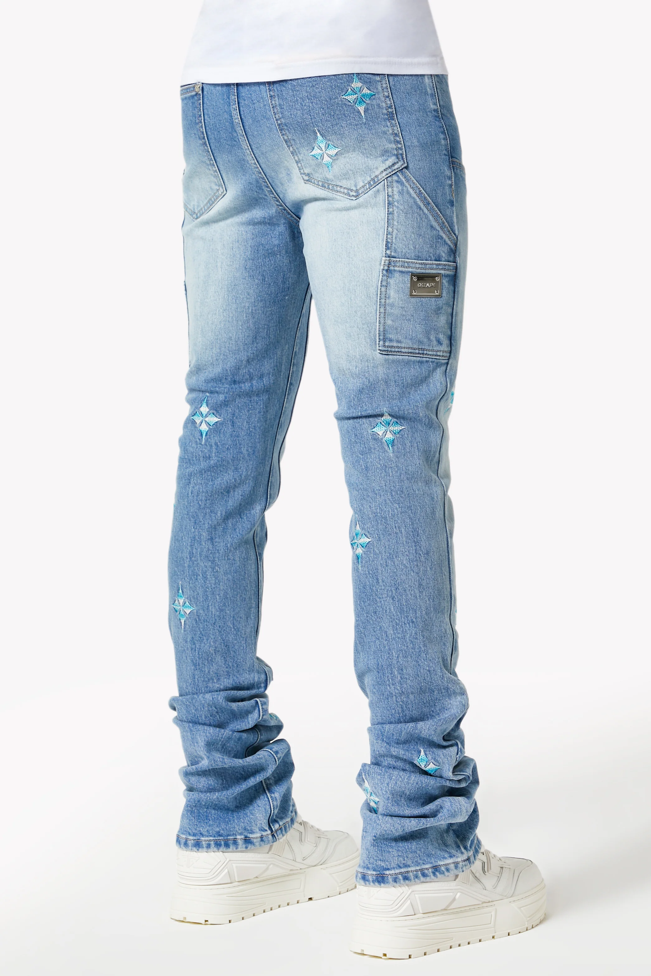 Aqua Blue Starflare Denim - Image 4