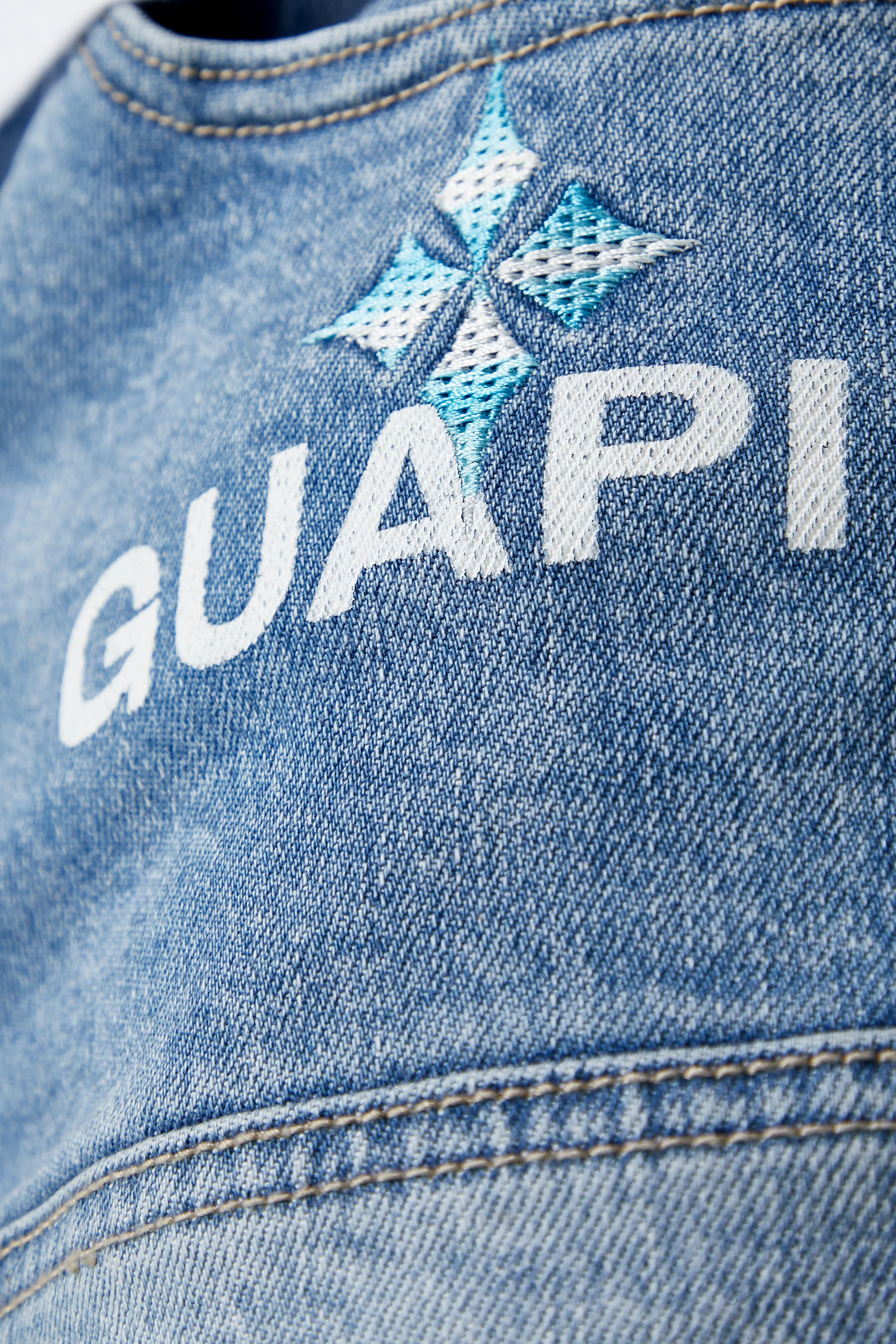 Aqua Blue Starflare Denim - Image 9