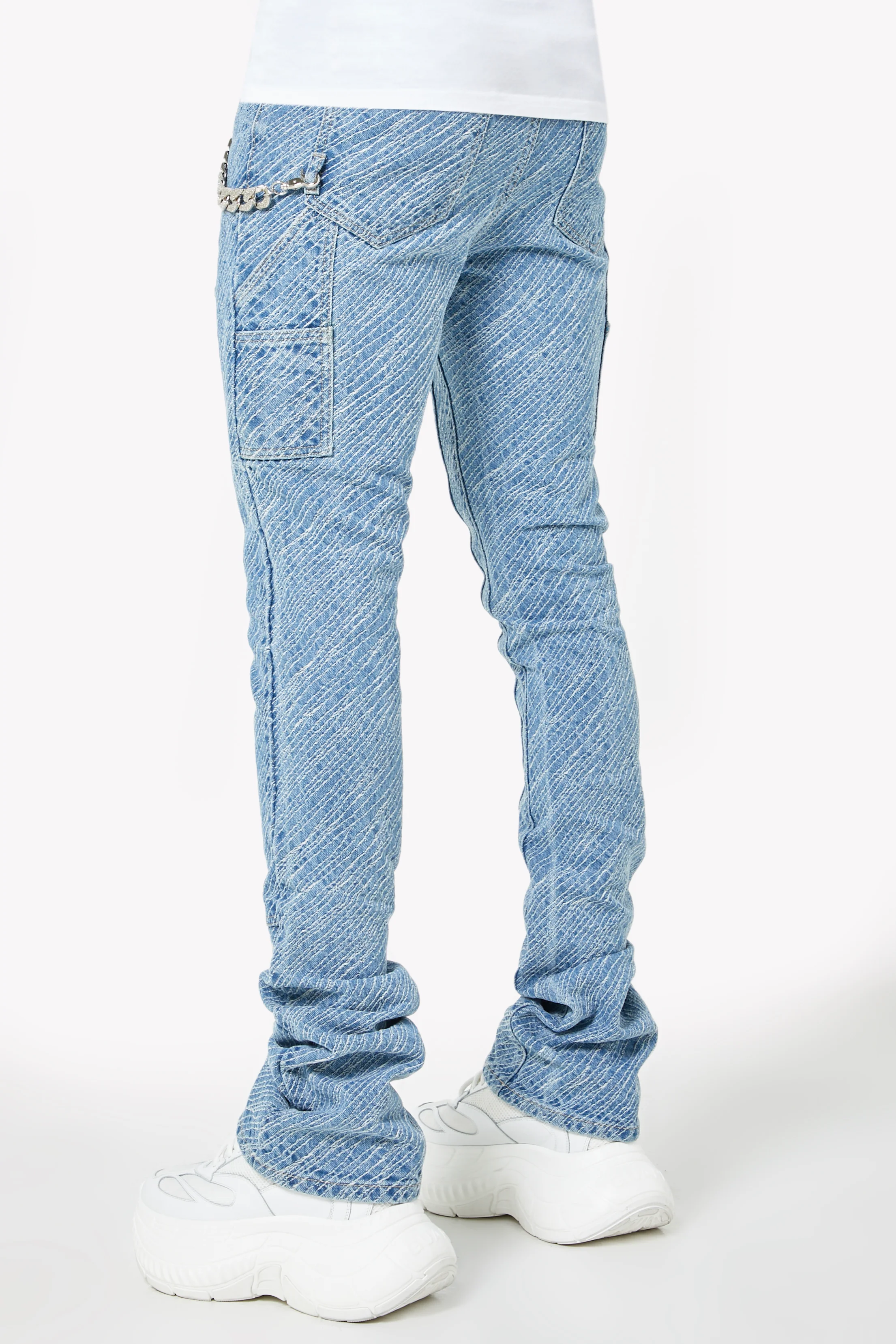 Aqua Blue Striker Denim - Image 3