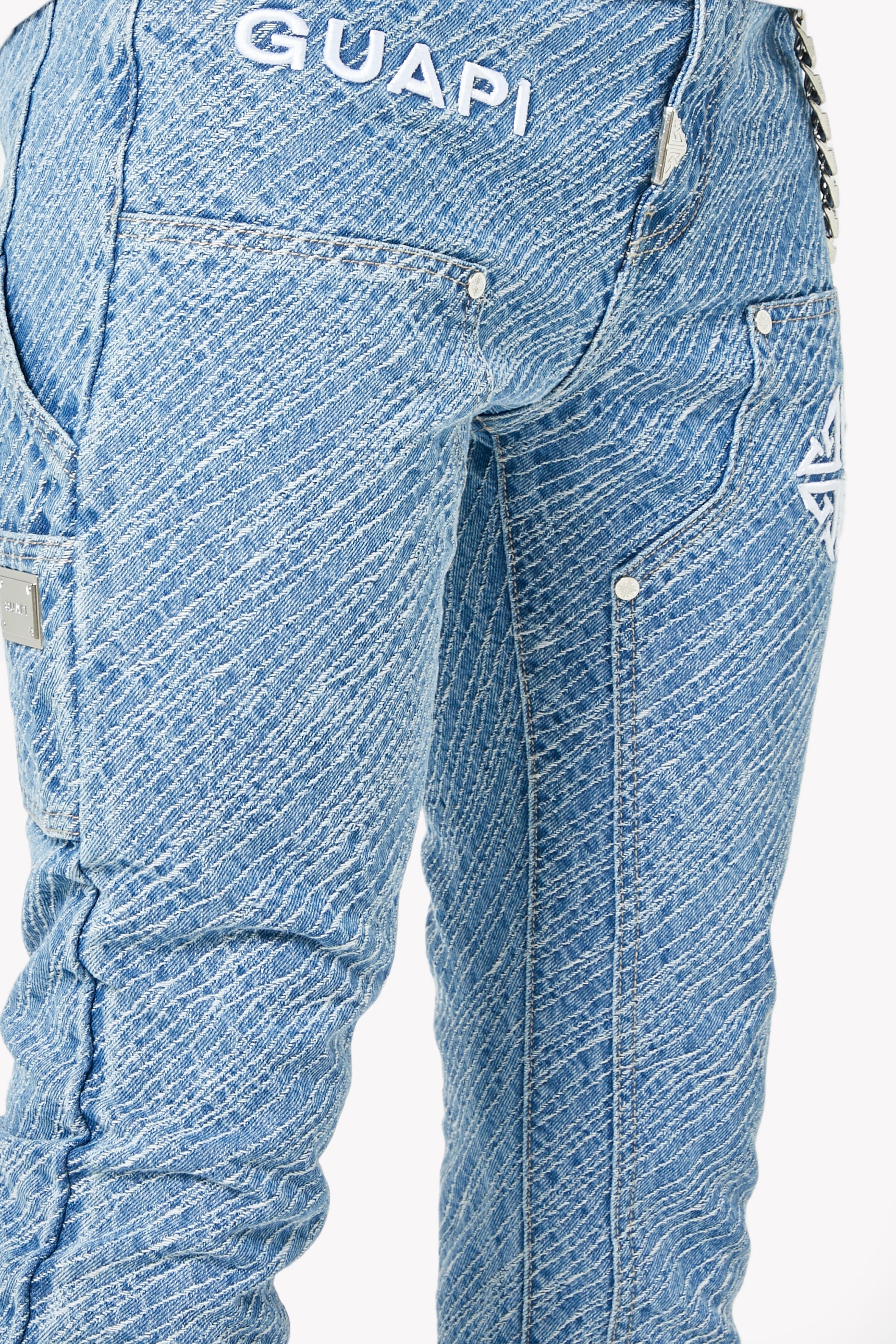 Aqua Blue Striker Denim - Image 7