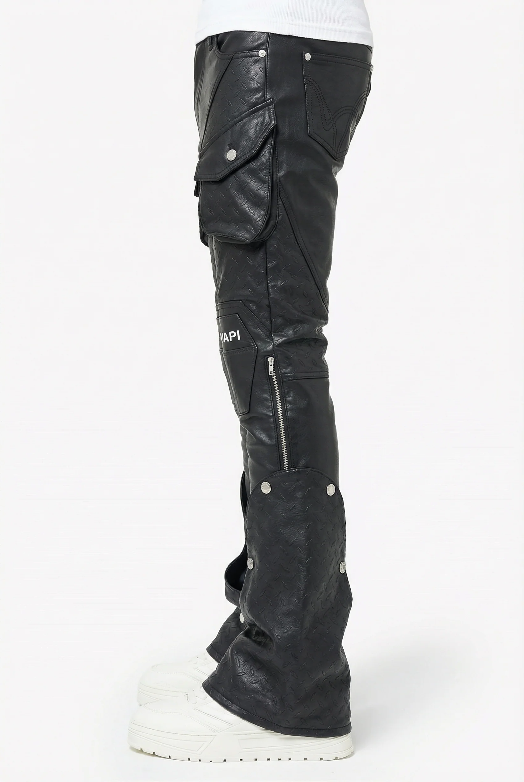 Black Coffin Arc Leather Pant - Image 3