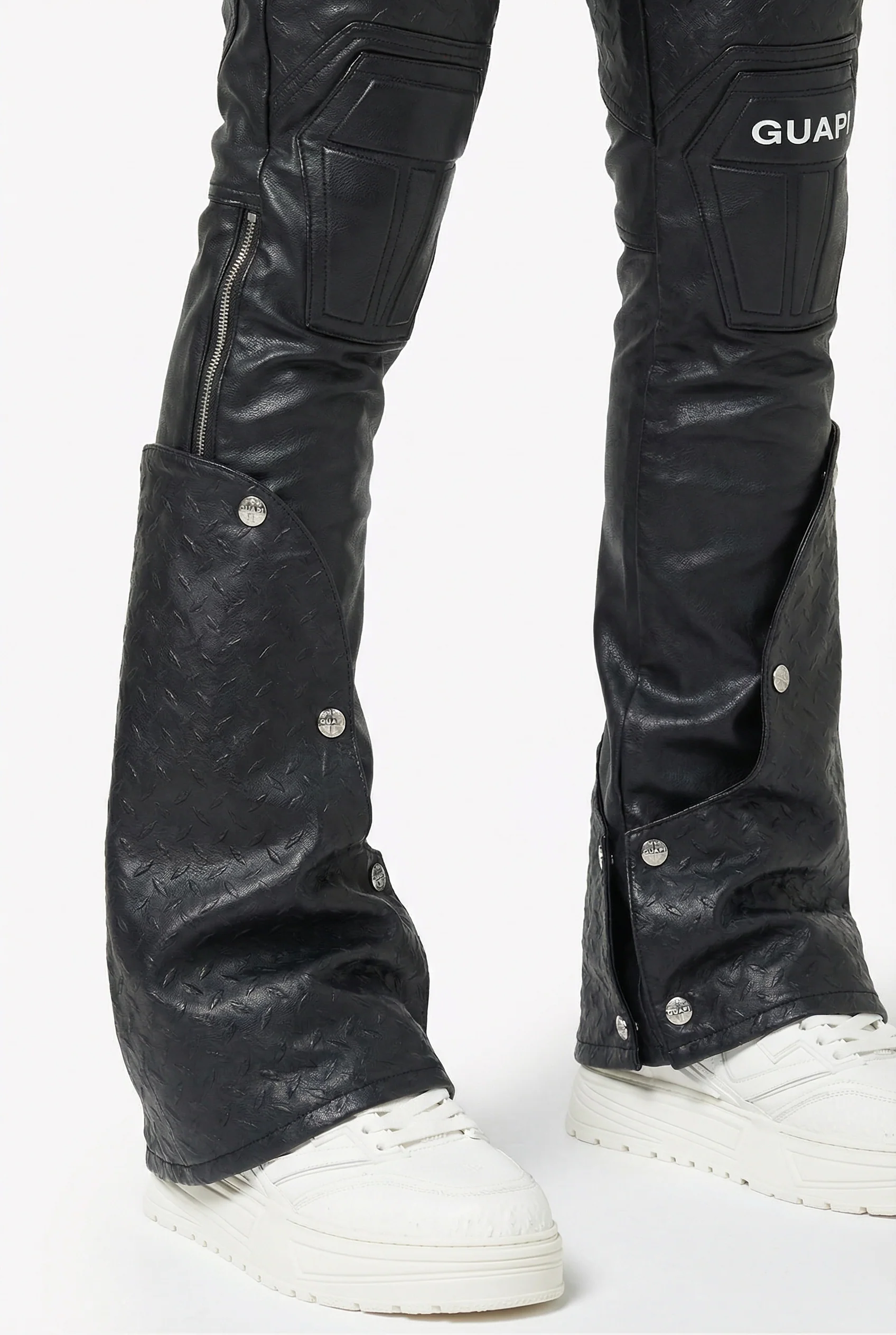 Black Coffin Arc Leather Pant - Image 4