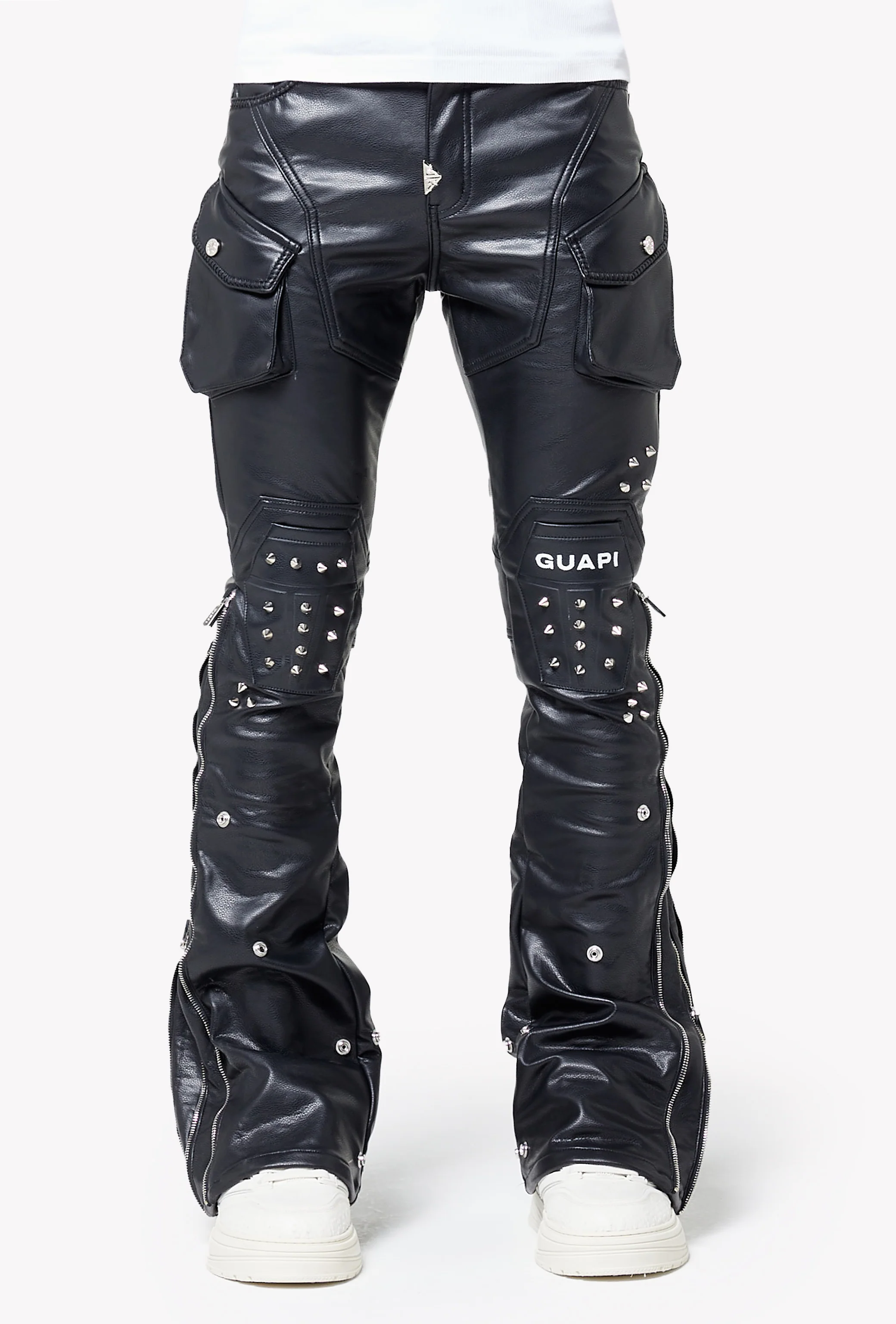 Black Coffin Arc Leather Pant V2 - Image 10