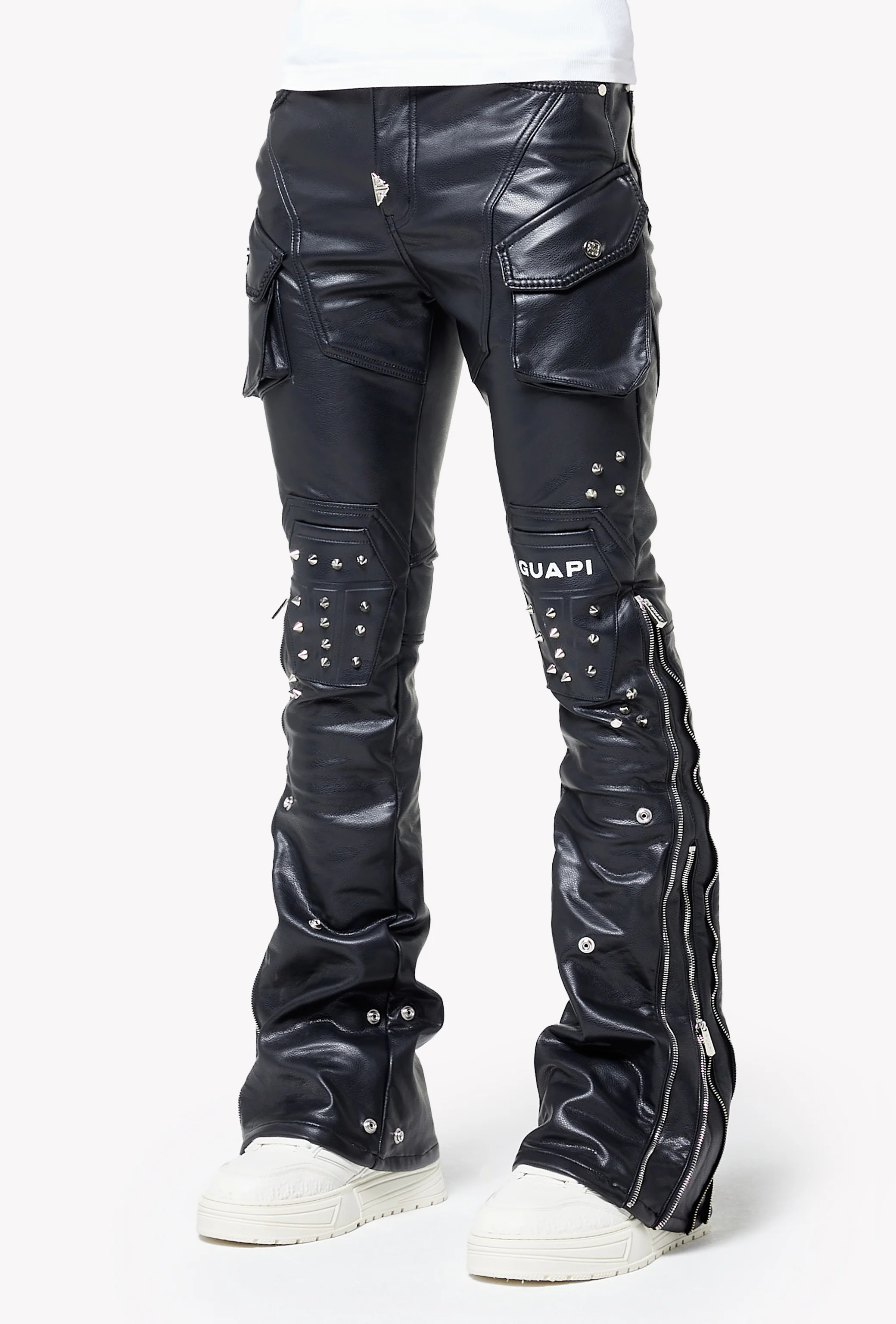 Black Coffin Arc Leather Pant V2 - Image 11