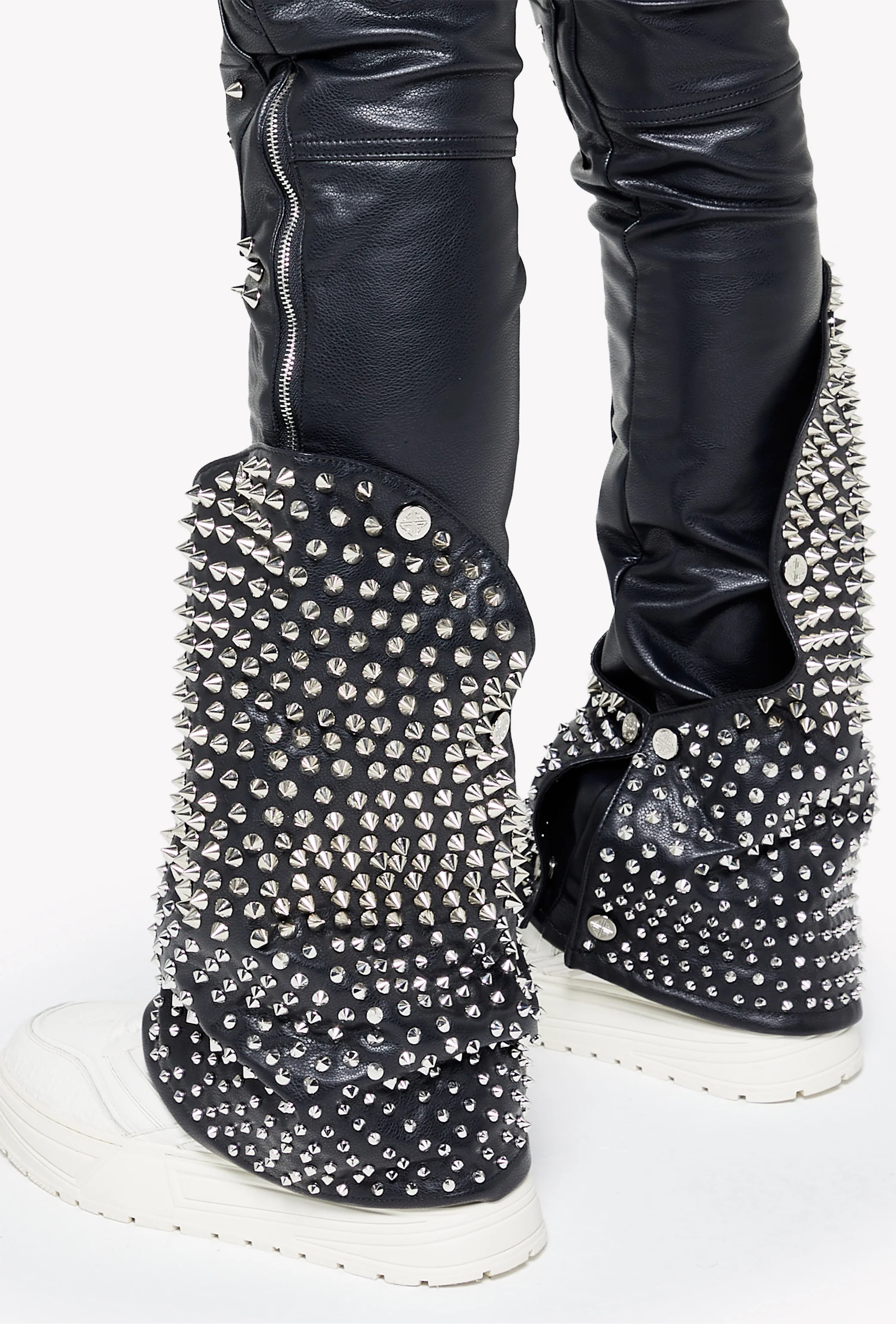 Black Coffin Arc Leather Pant V2 - Image 13