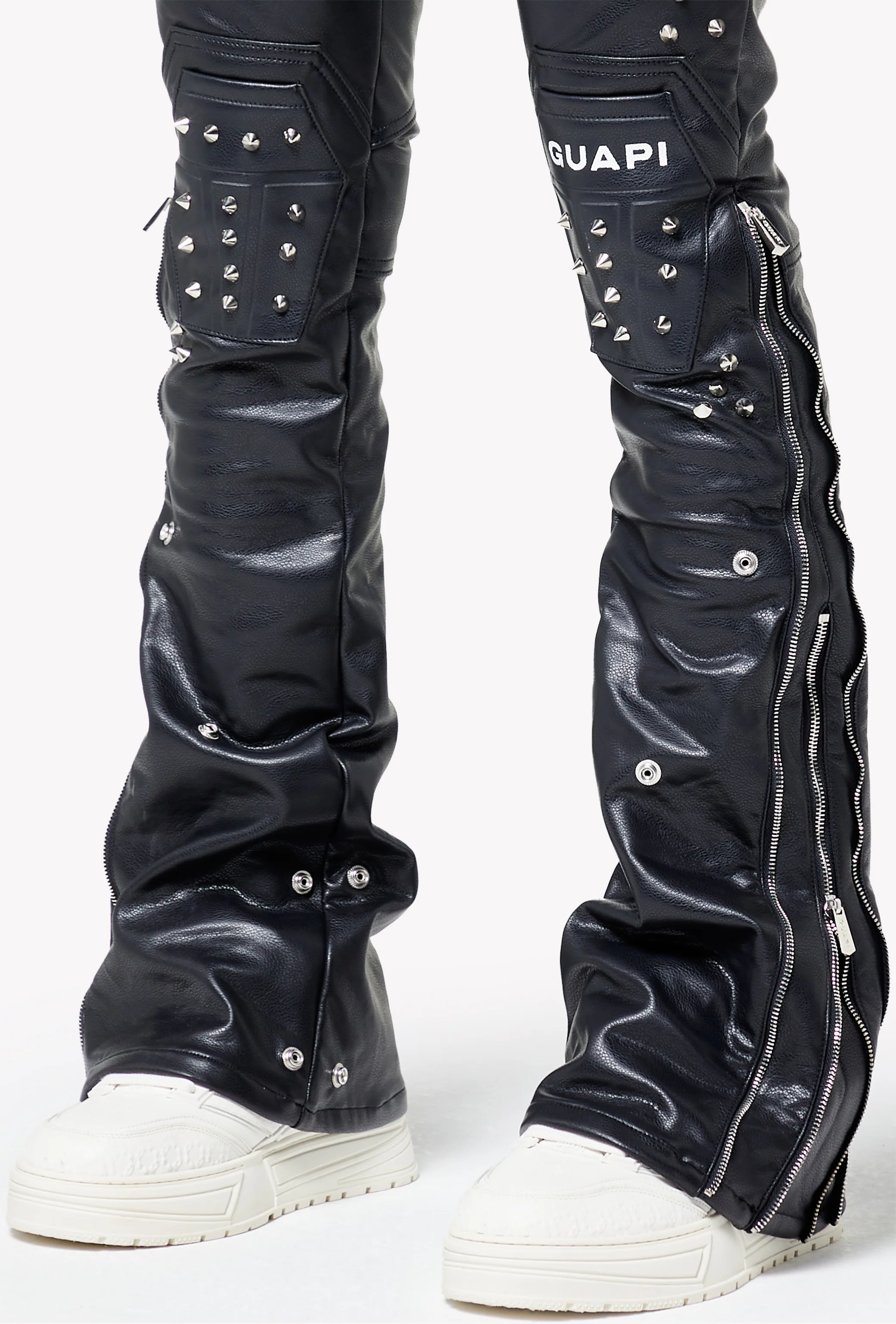 Black Coffin Arc Leather Pant V2 - Image 15