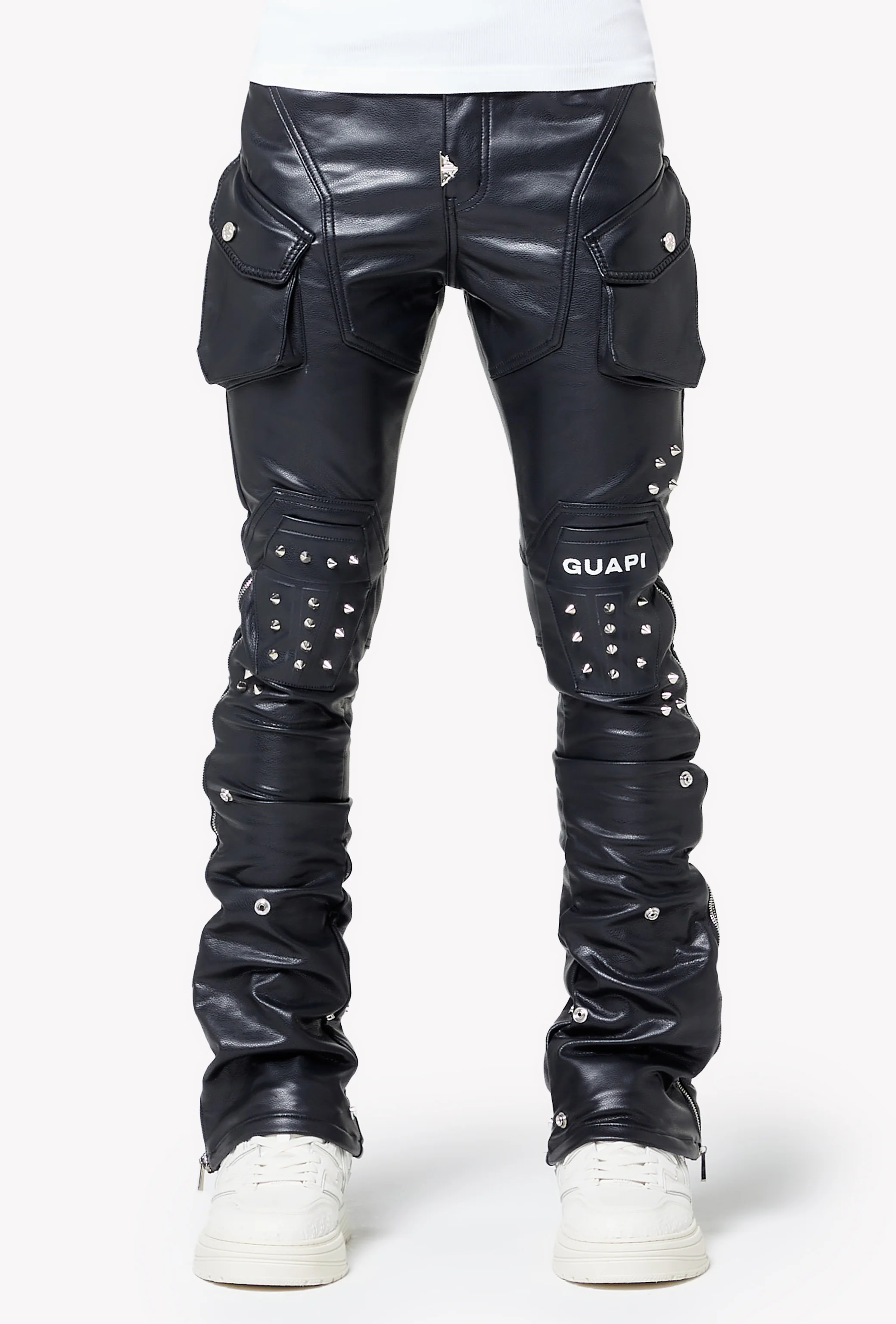 Black Coffin Arc Leather Pant V2 - Image 3