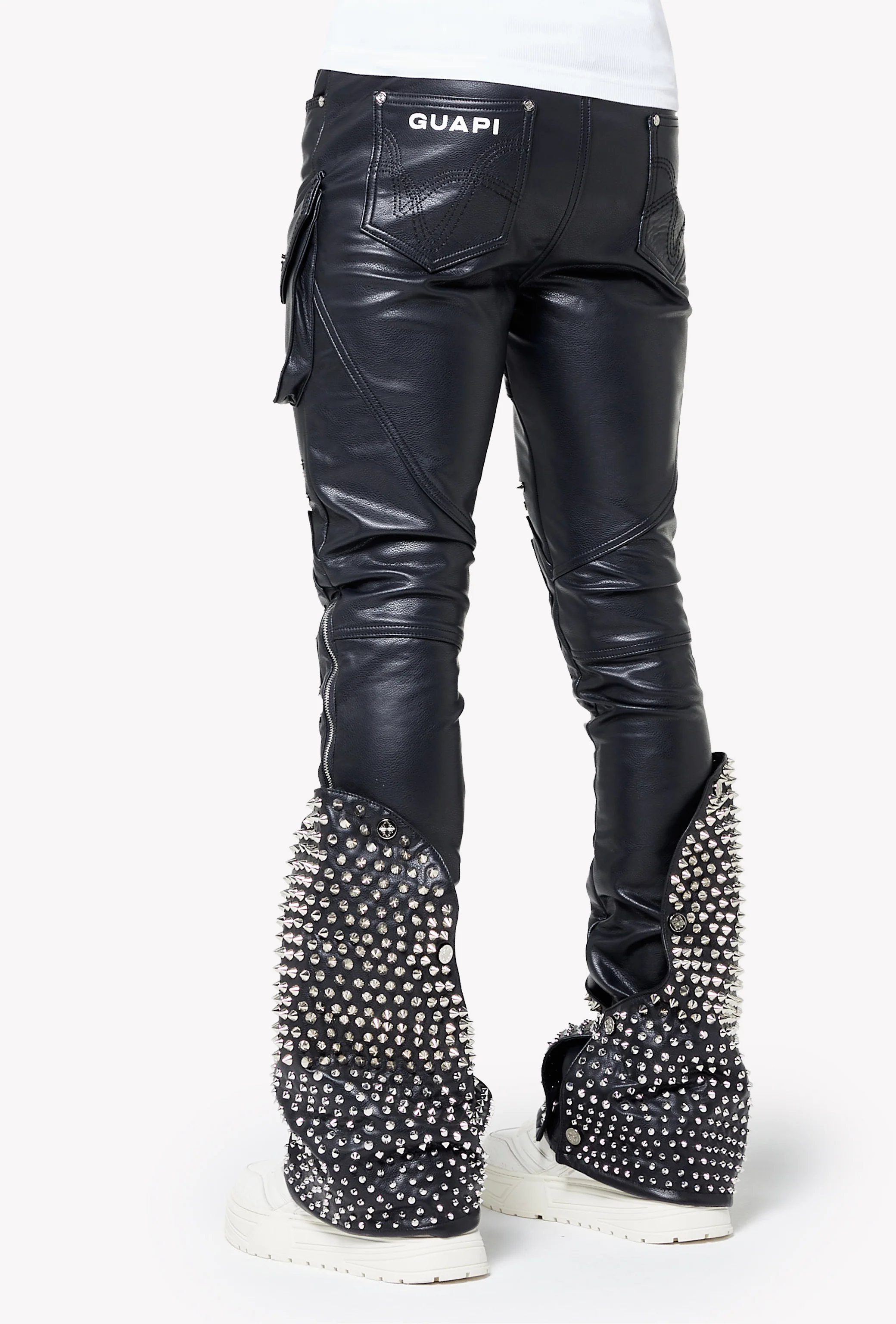 Black Coffin Arc Leather Pant V2 - Image 4