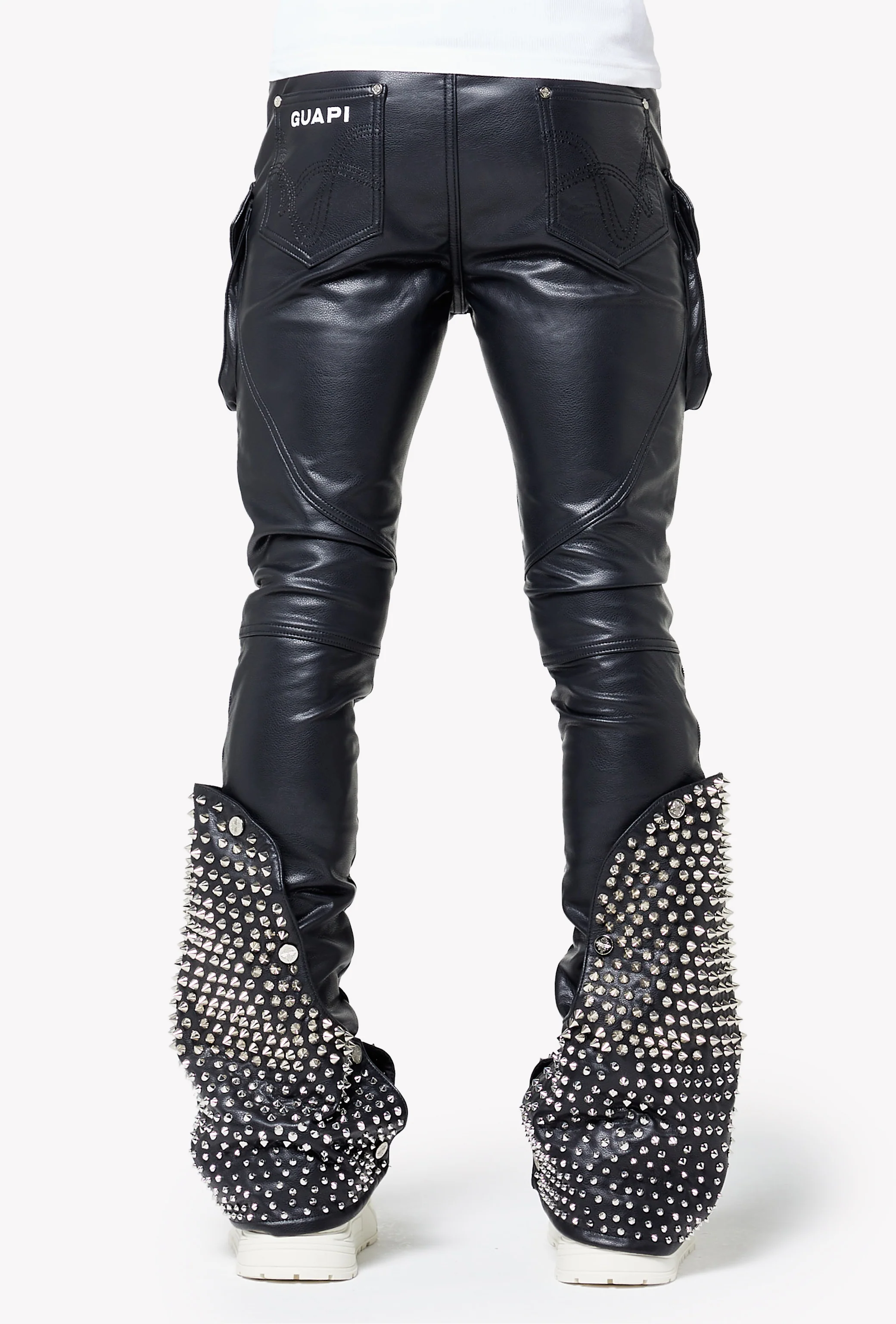 Black Coffin Arc Leather Pant V2 - Image 5