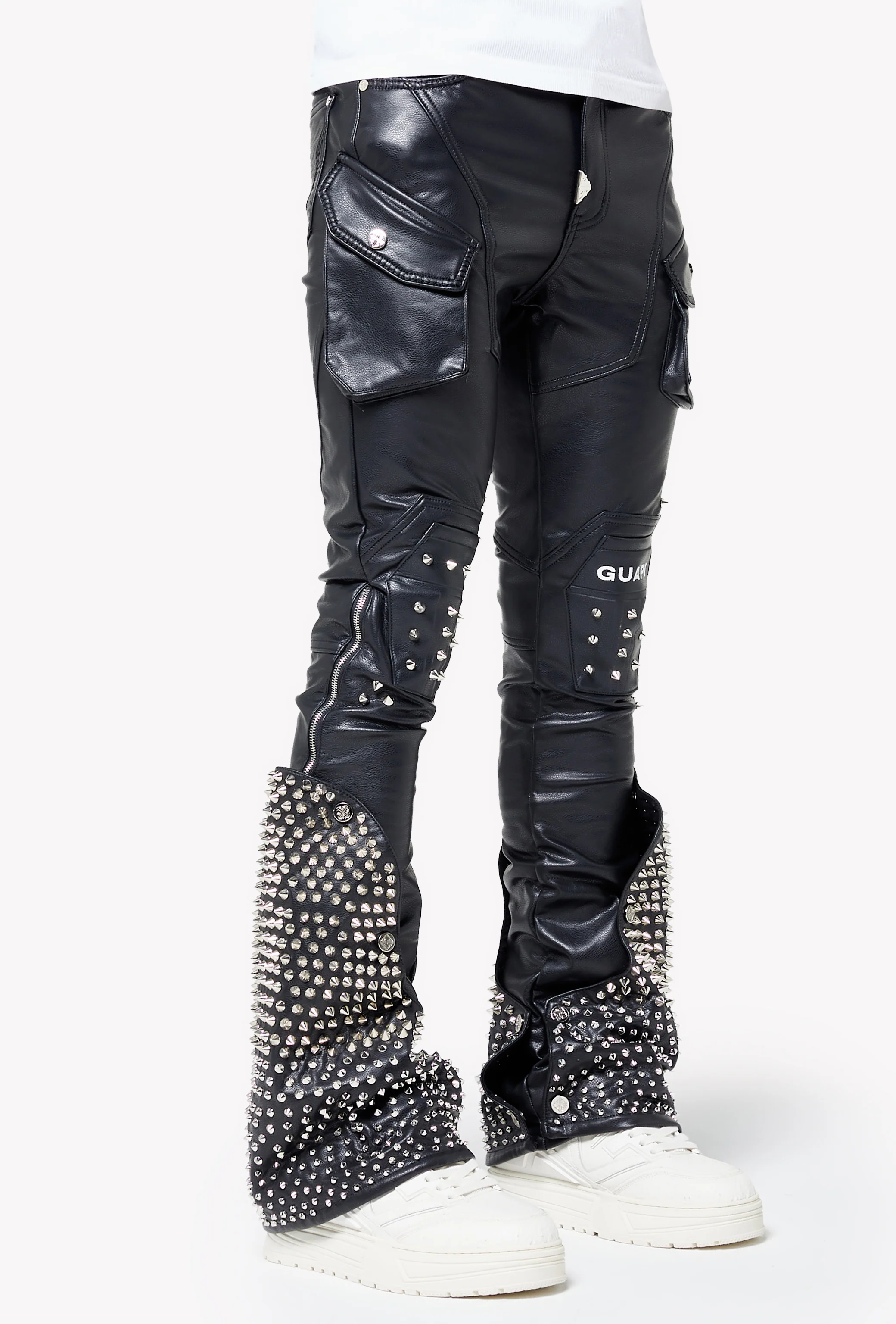 Black Coffin Arc Leather Pant V2 - Image 7