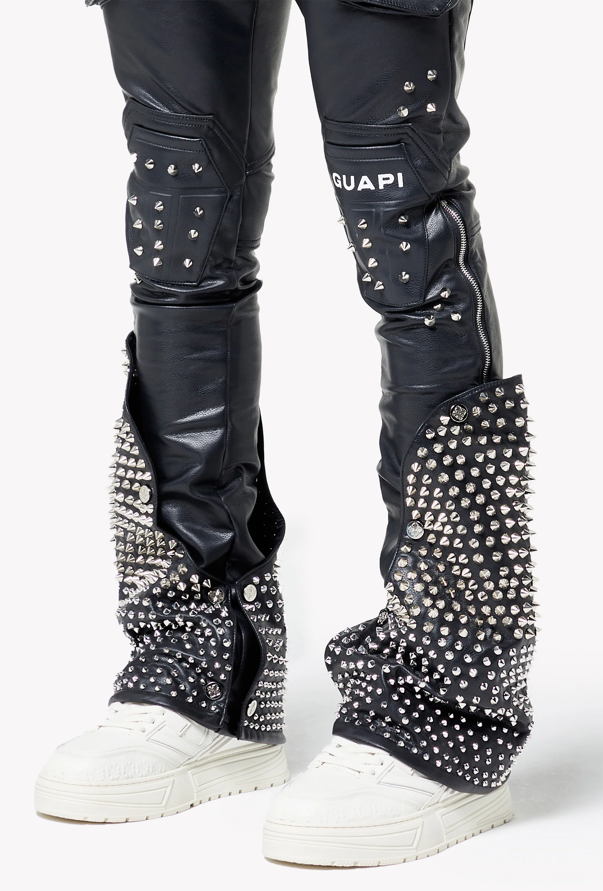 Black Coffin Arc Leather Pant V2 - Image 8