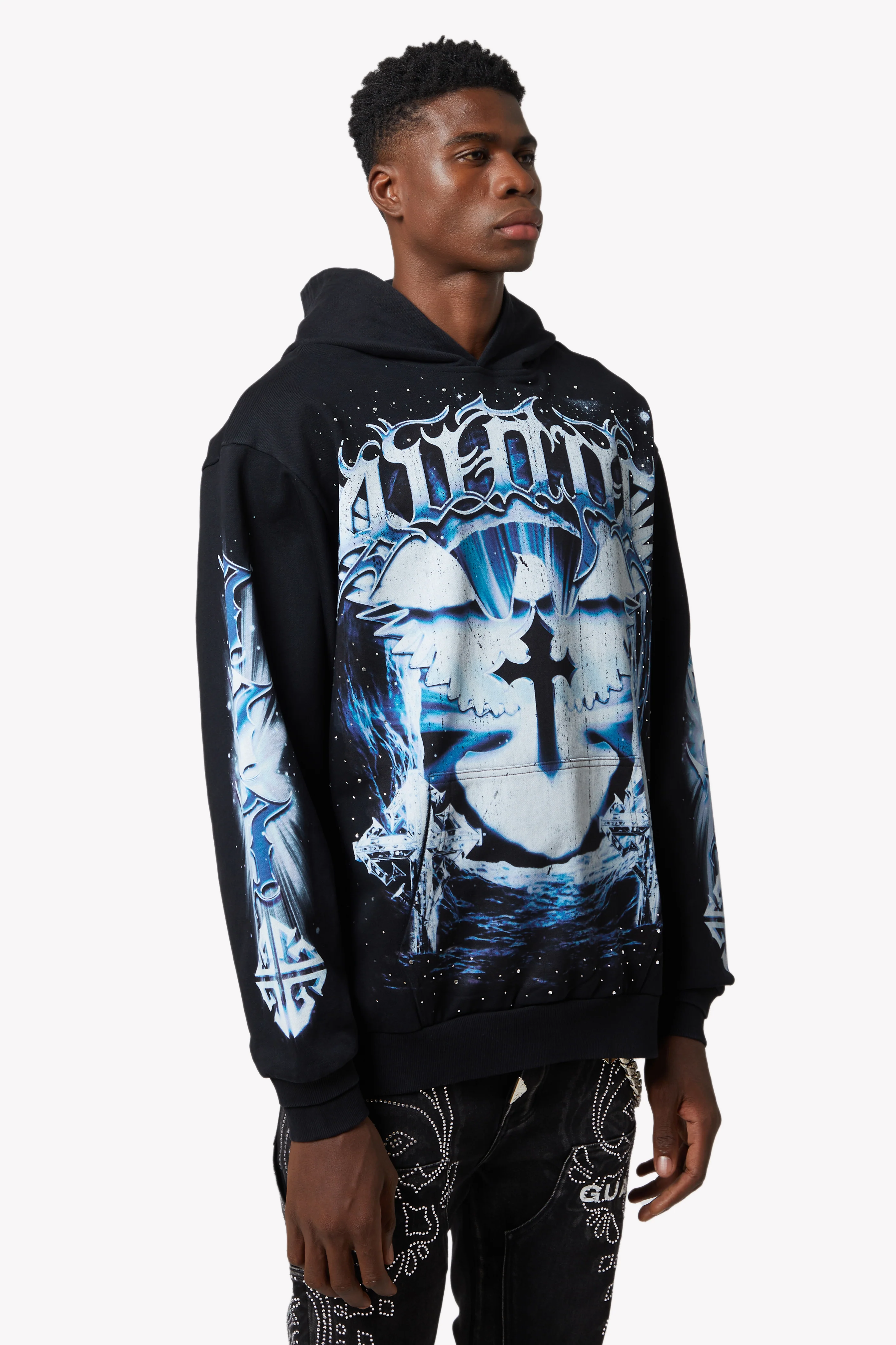 Black Heavens Vault Hoodie V1 - Image 8