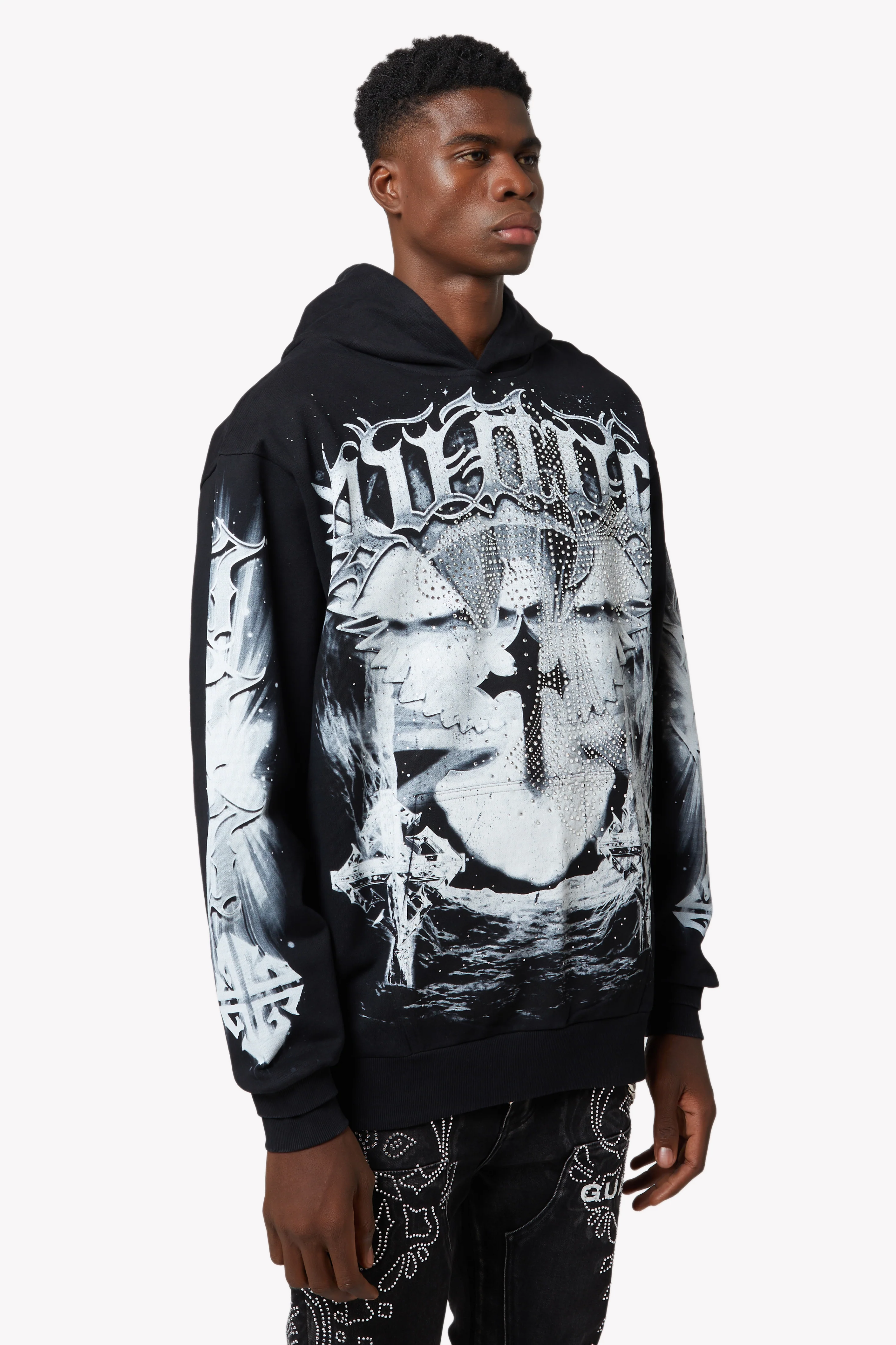 Black Heavens Vault Hoodie V3 - Image 8