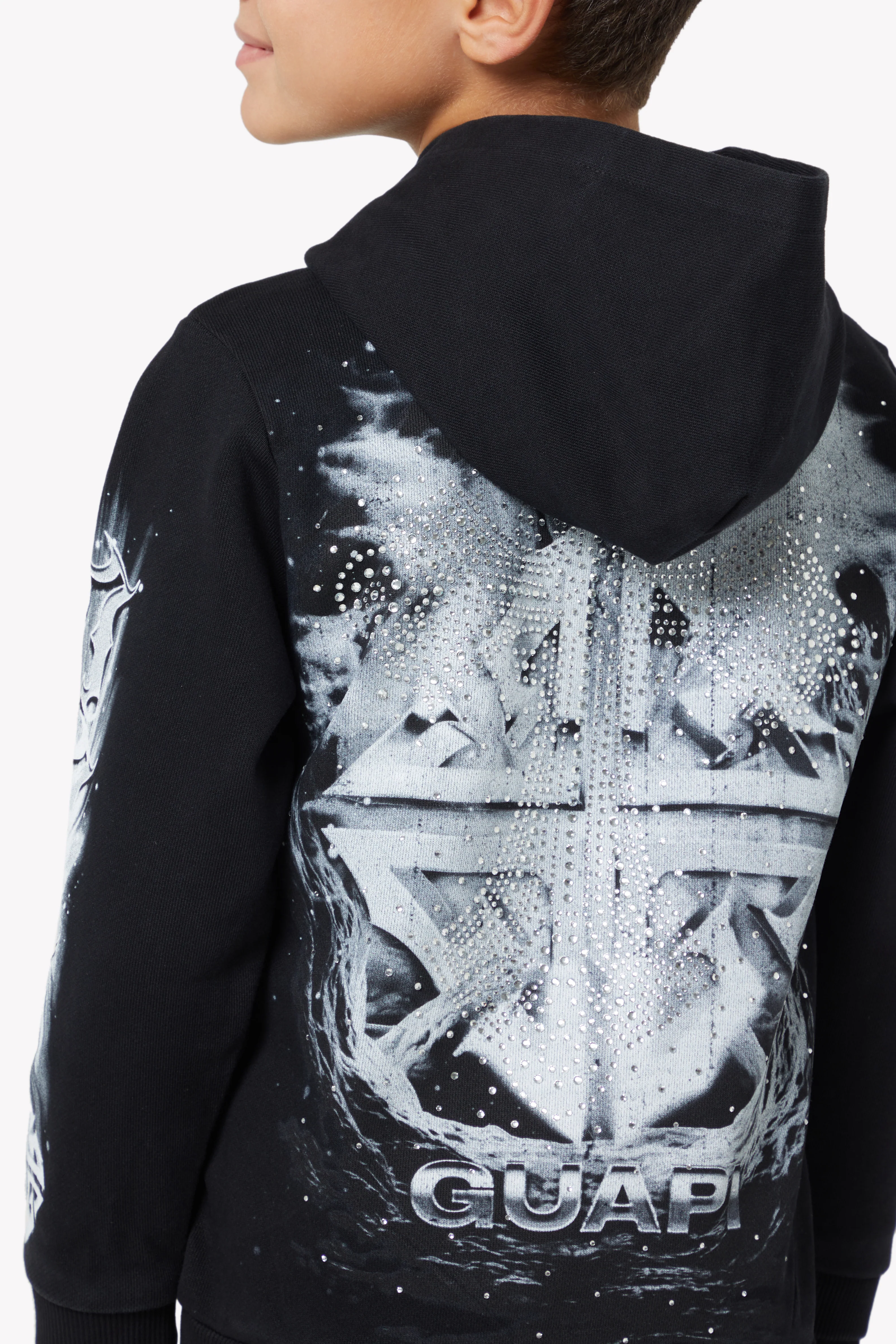 Black Heavens Vault Kids Hoodie V1 - Image 7