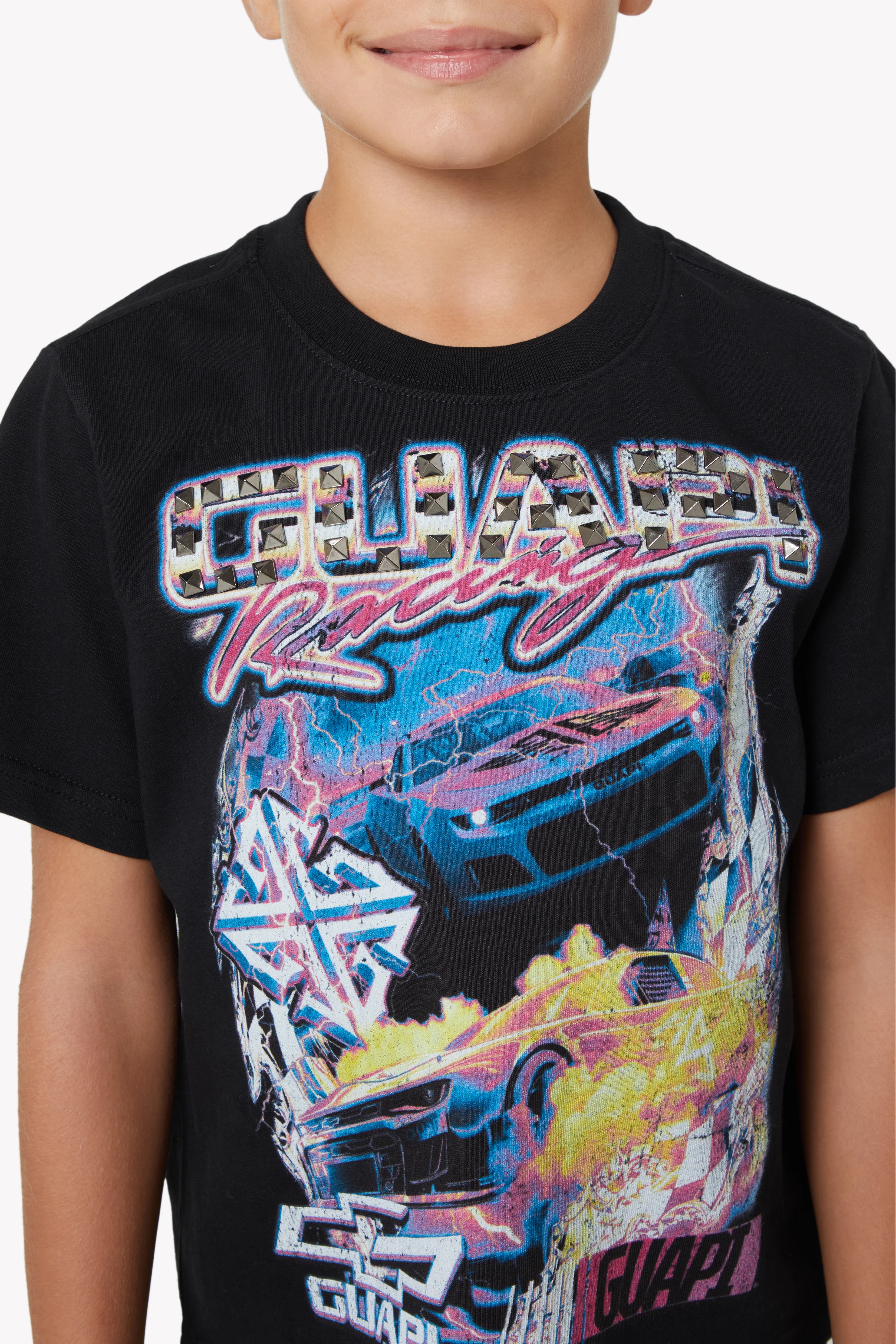 Black Nitro Drift Kids Tee - Image 4