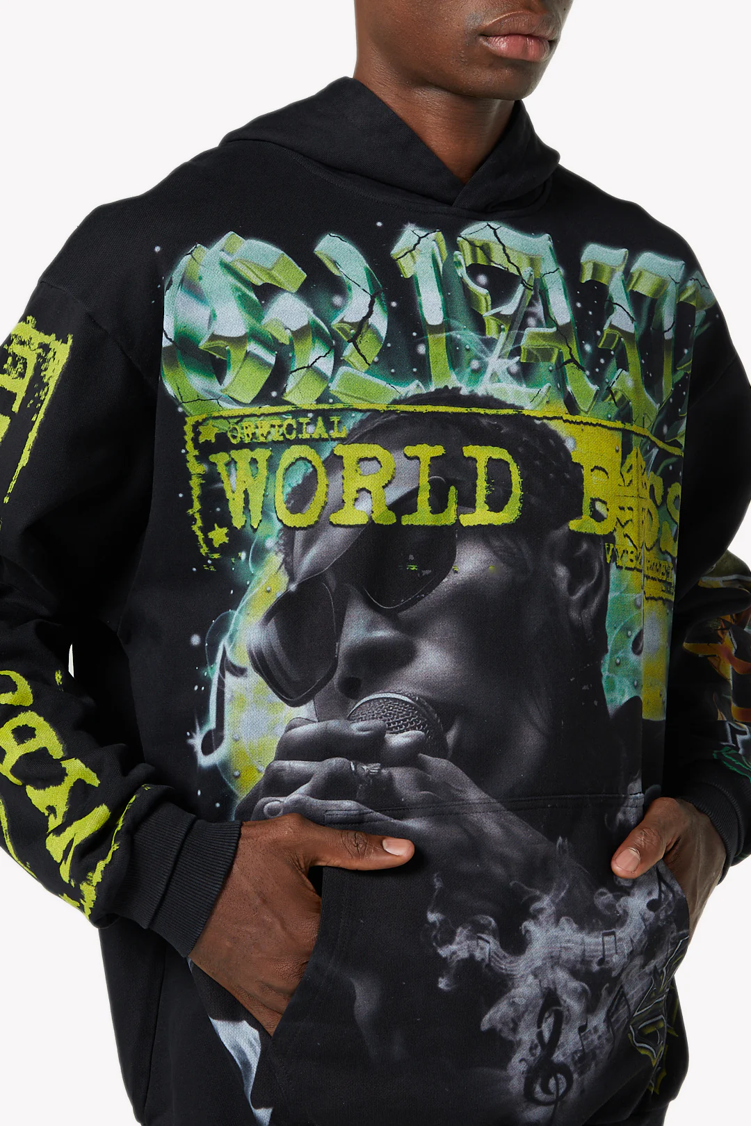 Black World Boss Hoodie V2 - Image 9