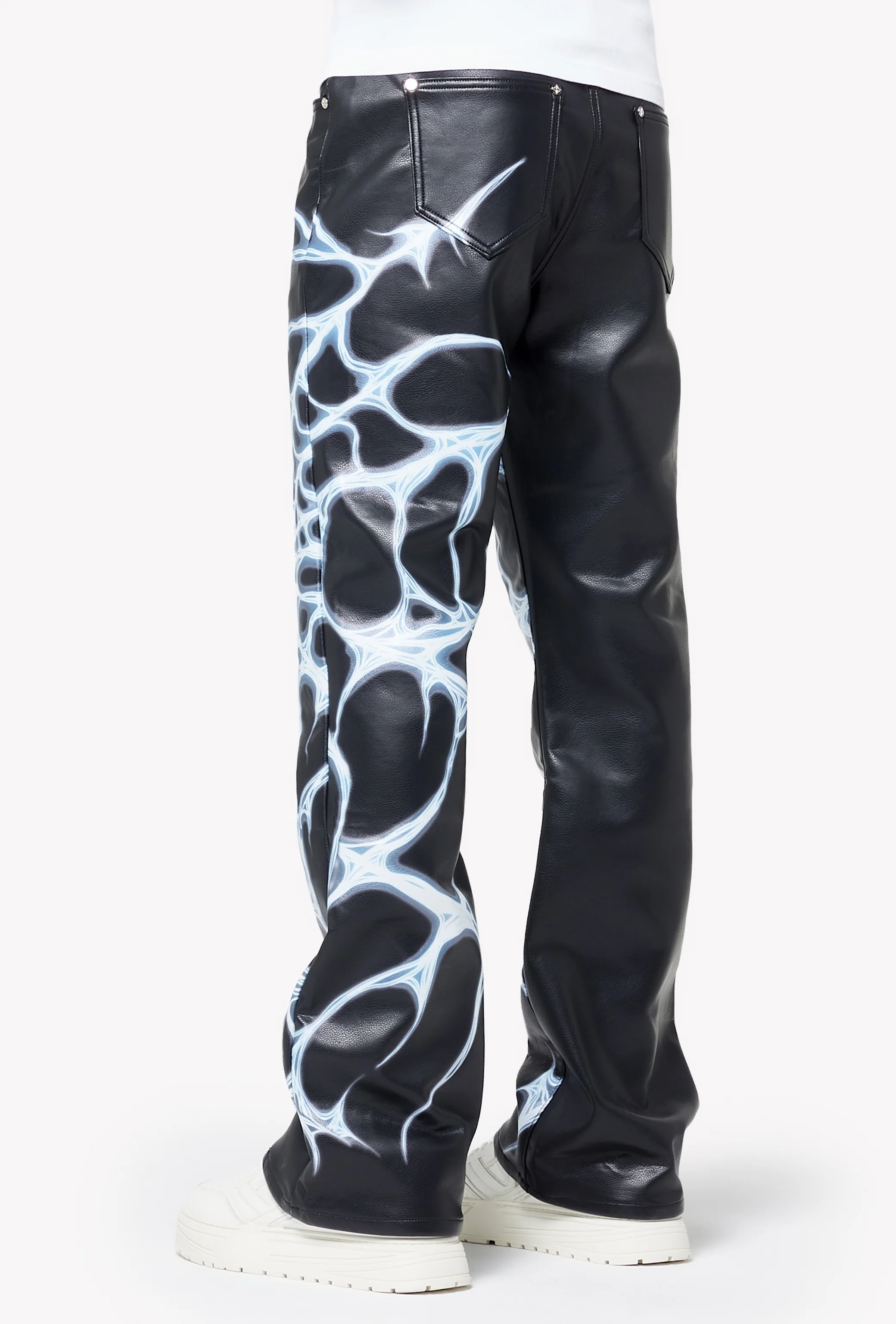 Chrome Web Leather Pant - Image 3