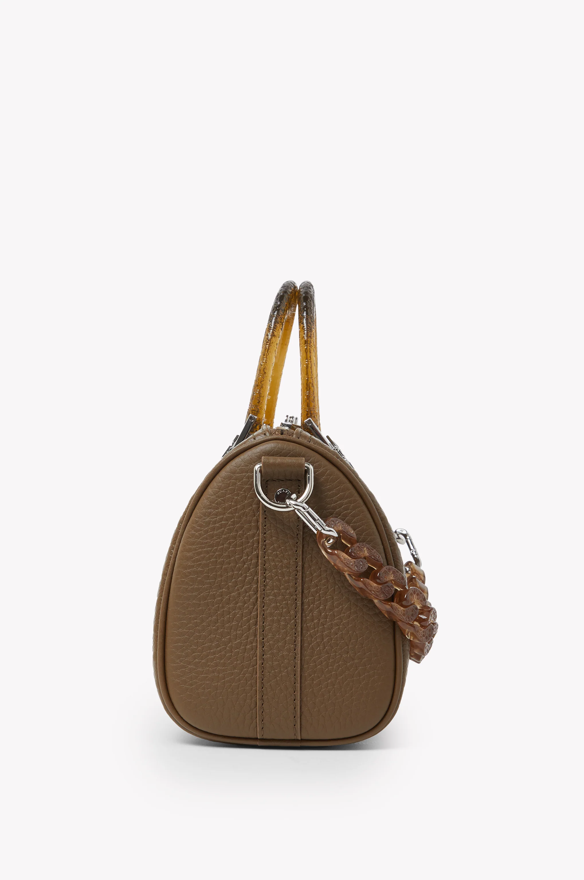 Cocoa Brown Mini Duffle Bag - Image 3