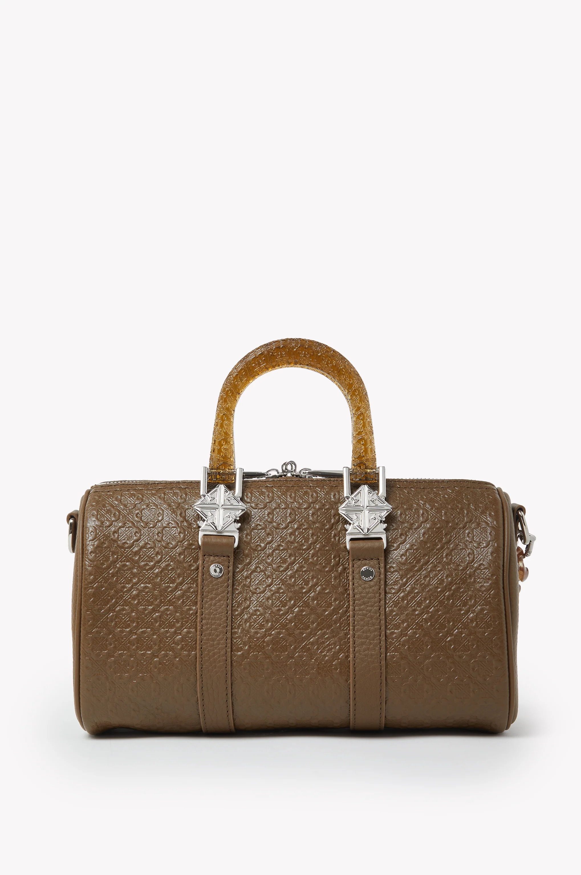 Cocoa Brown Mini Duffle Bag - Image 4