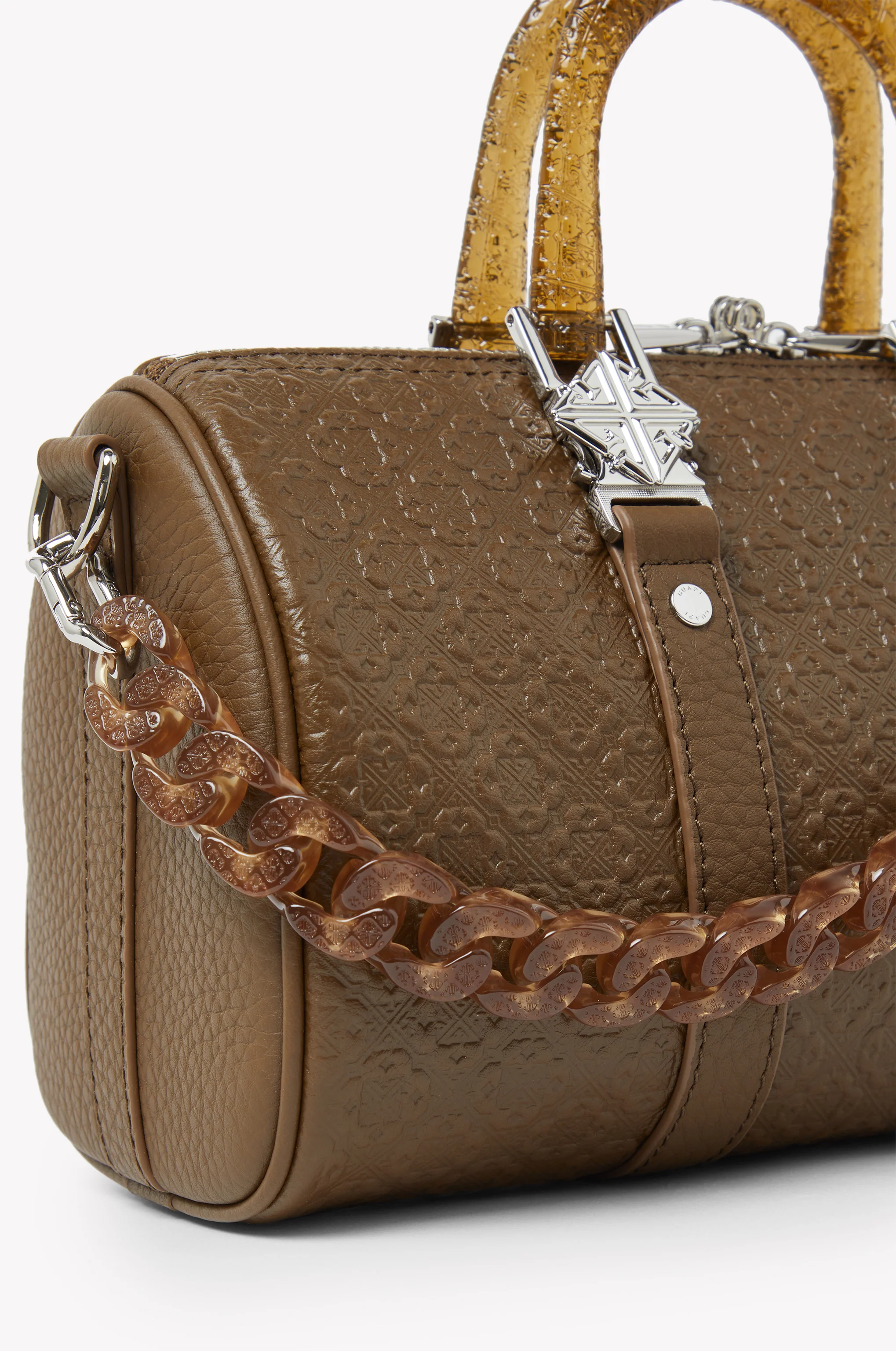 Cocoa Brown Mini Duffle Bag - Image 6
