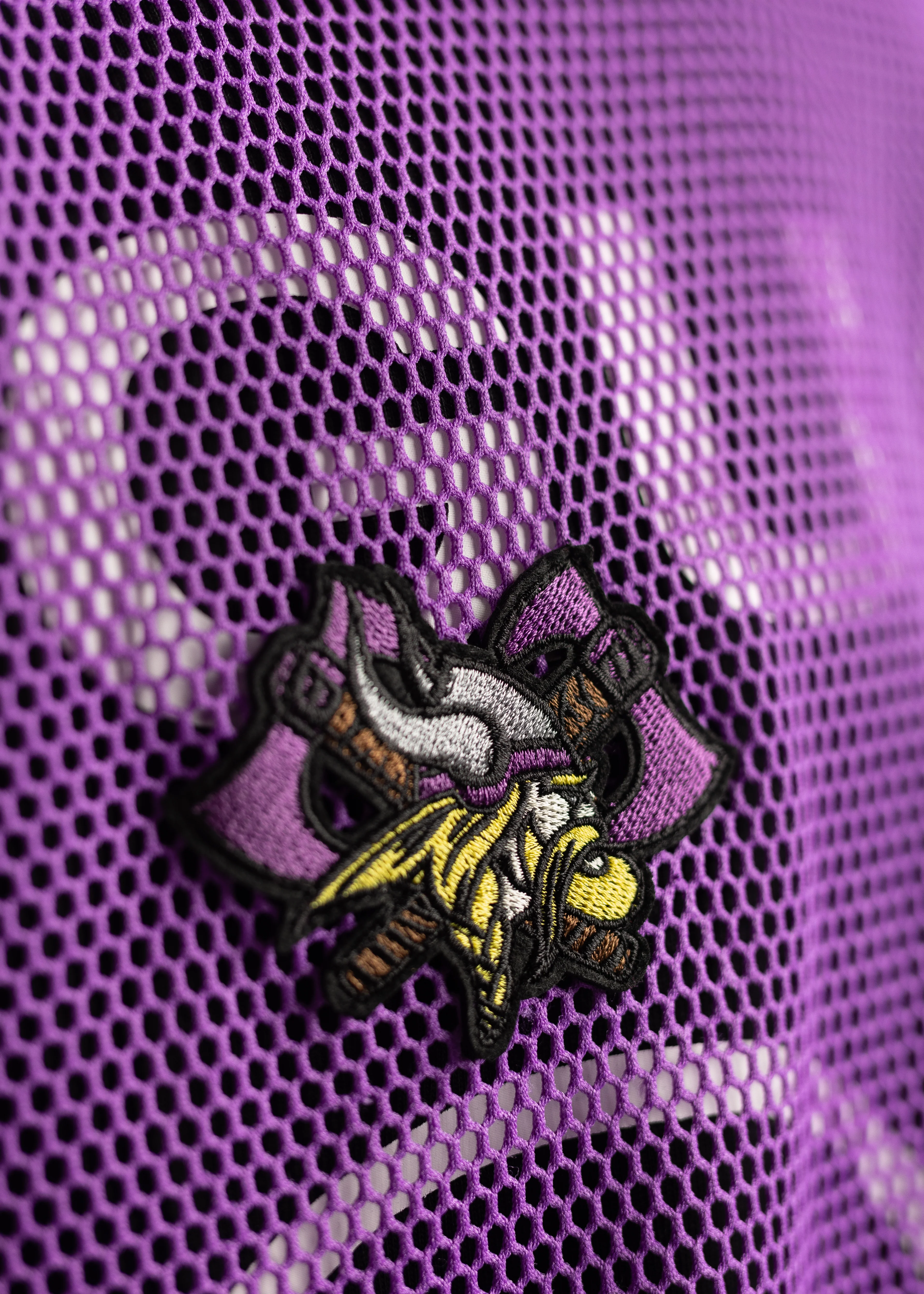 Electric Purple Mesh Football Tee - Image 4