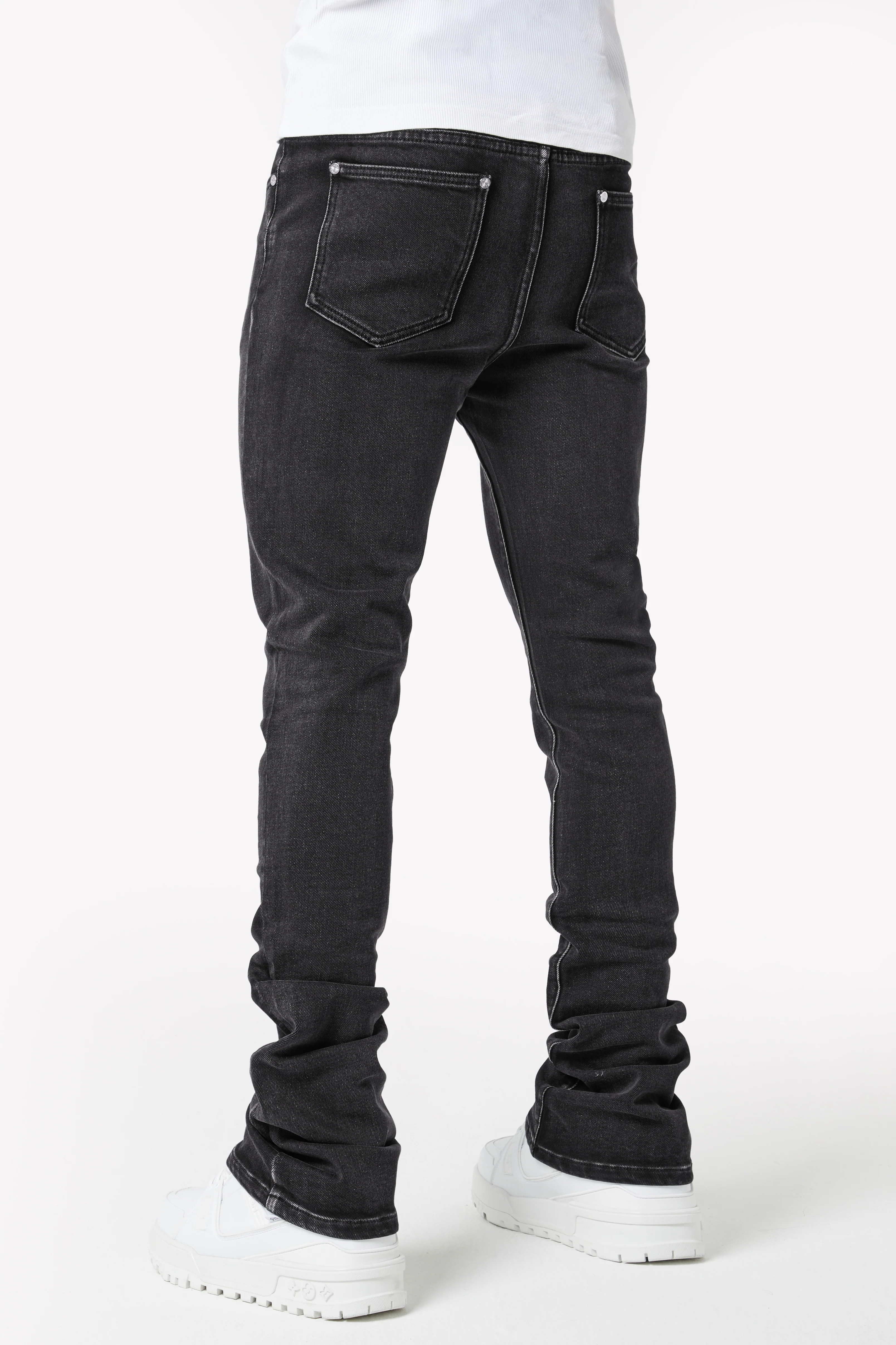 Iron Grey Patch Denim - Image 3
