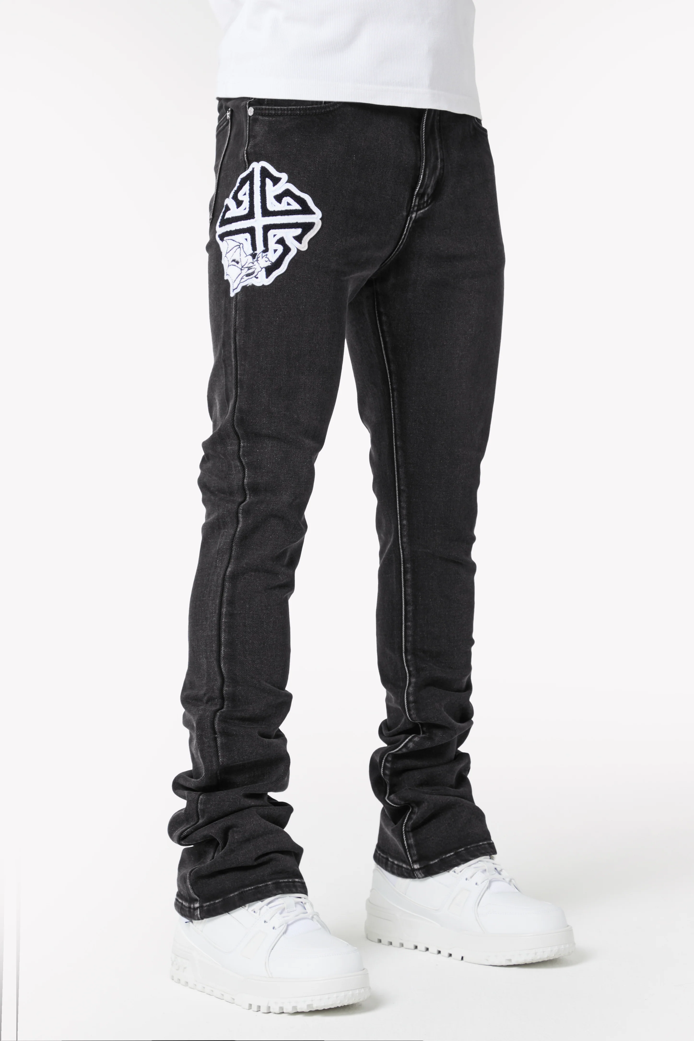 Iron Grey Patch Denim - Image 5