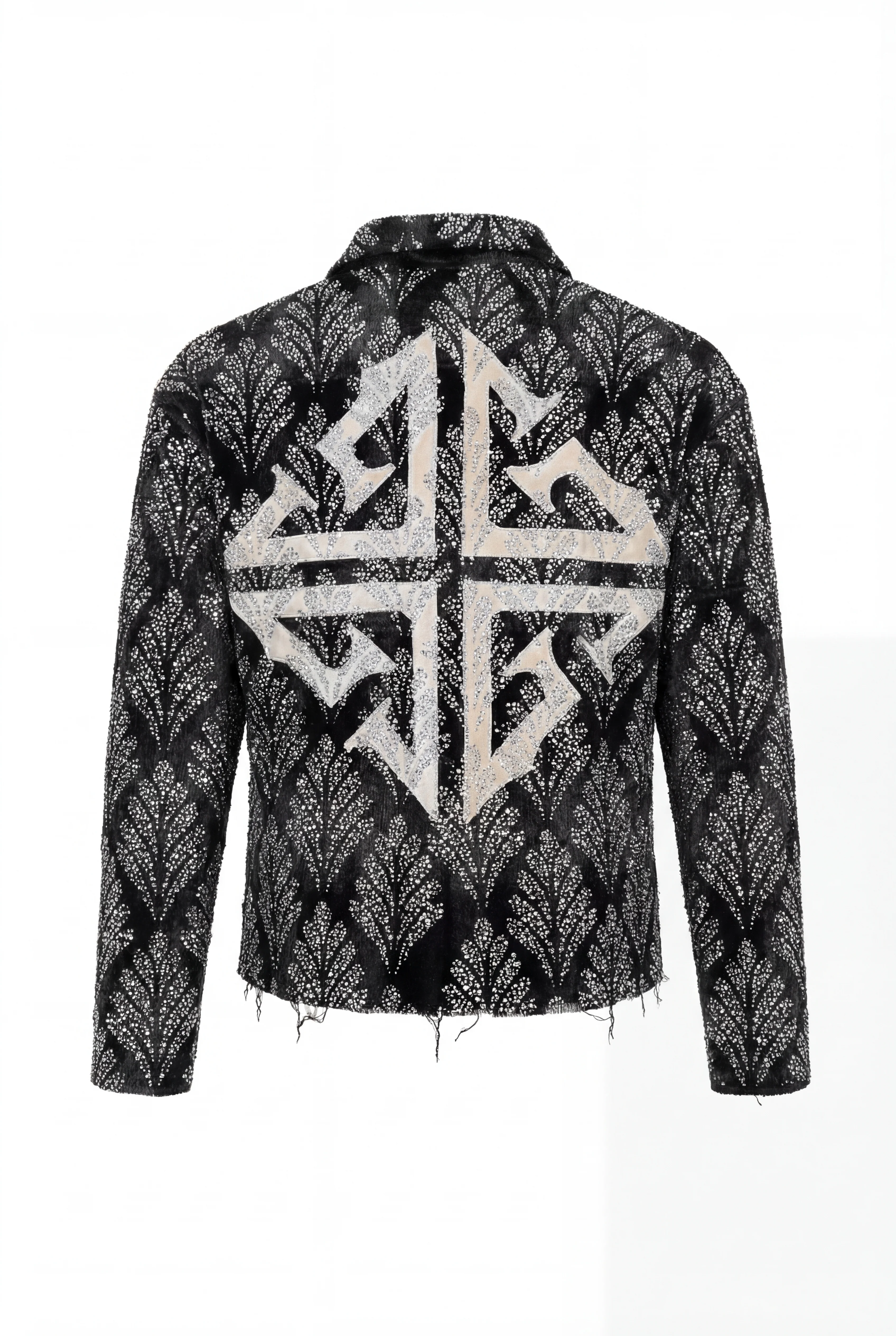 Obsidian Black Embelished Shirt - Image 3