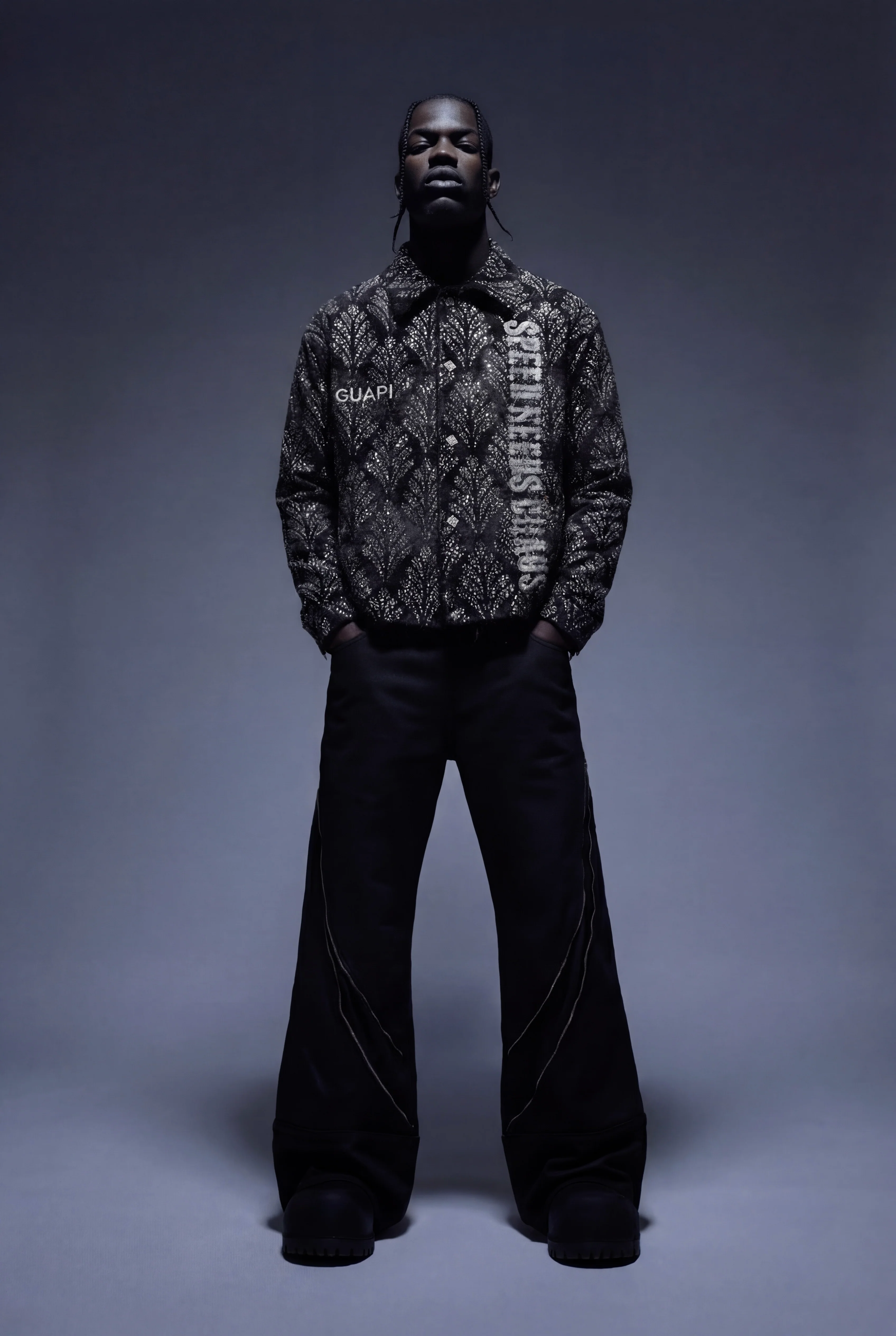 Obsidian Black Embelished Shirt - Image 6