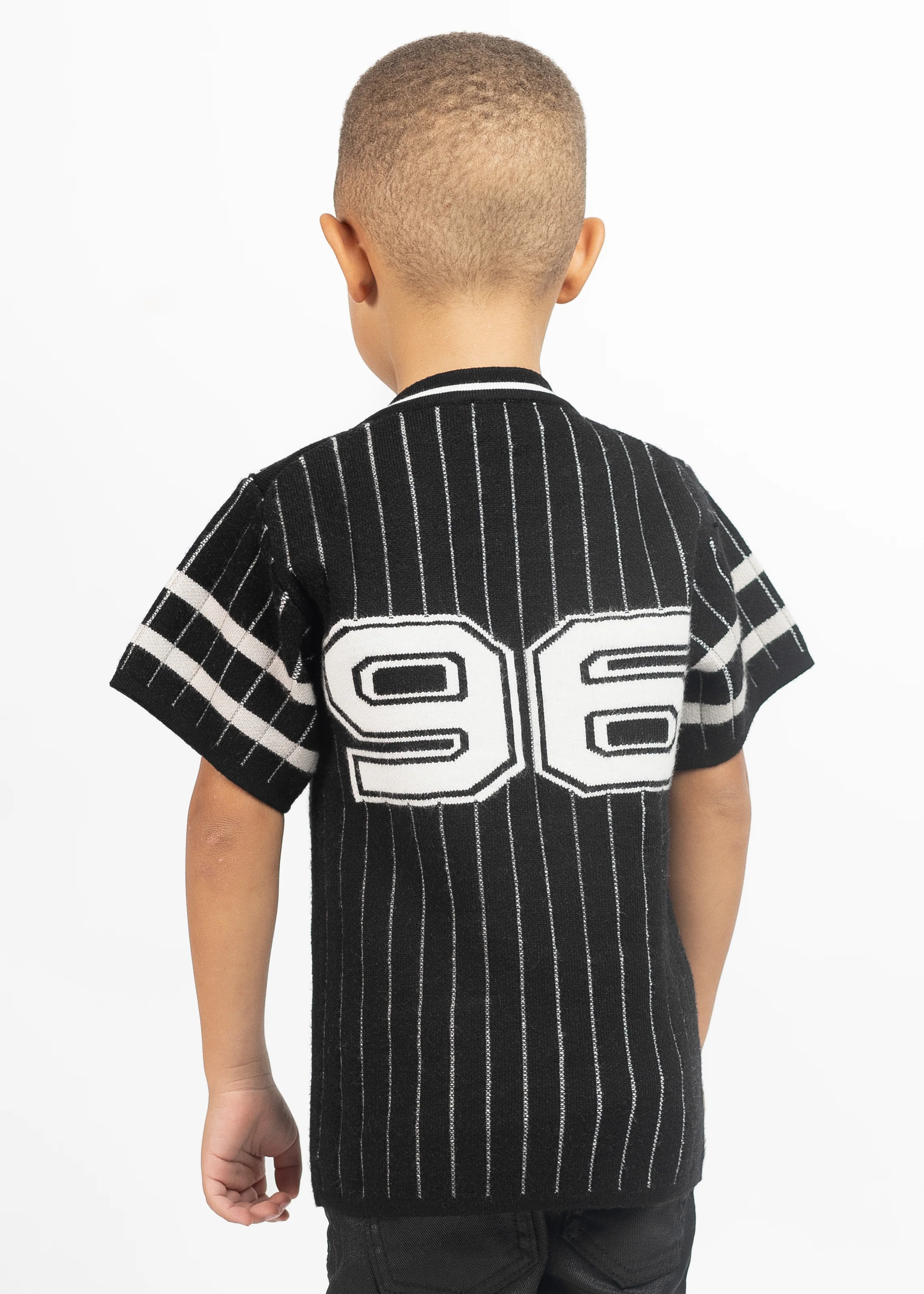Obsidian Black Kids Football Jersey - Image 3