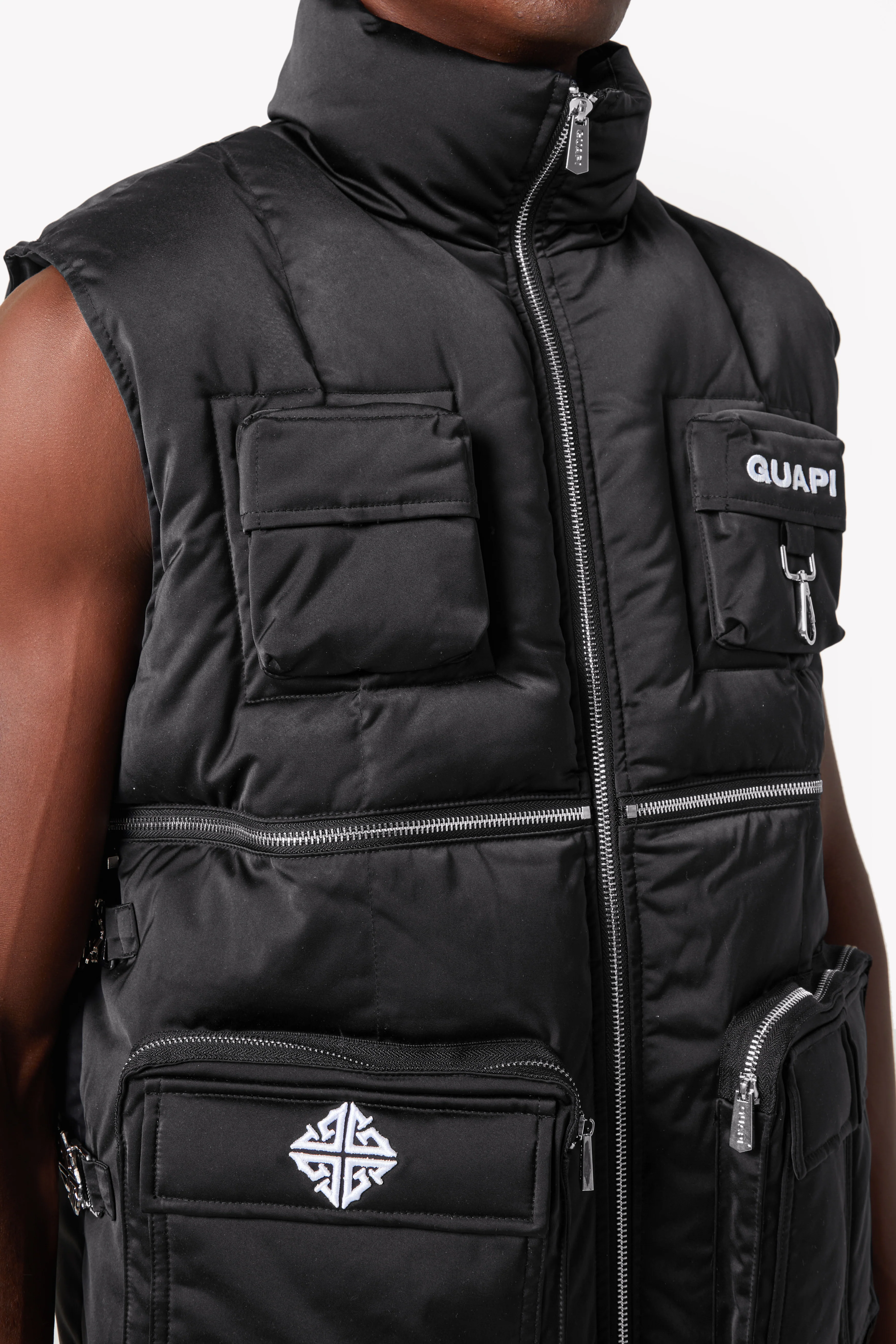 Obsidian Black Puffer Vest - Image 7