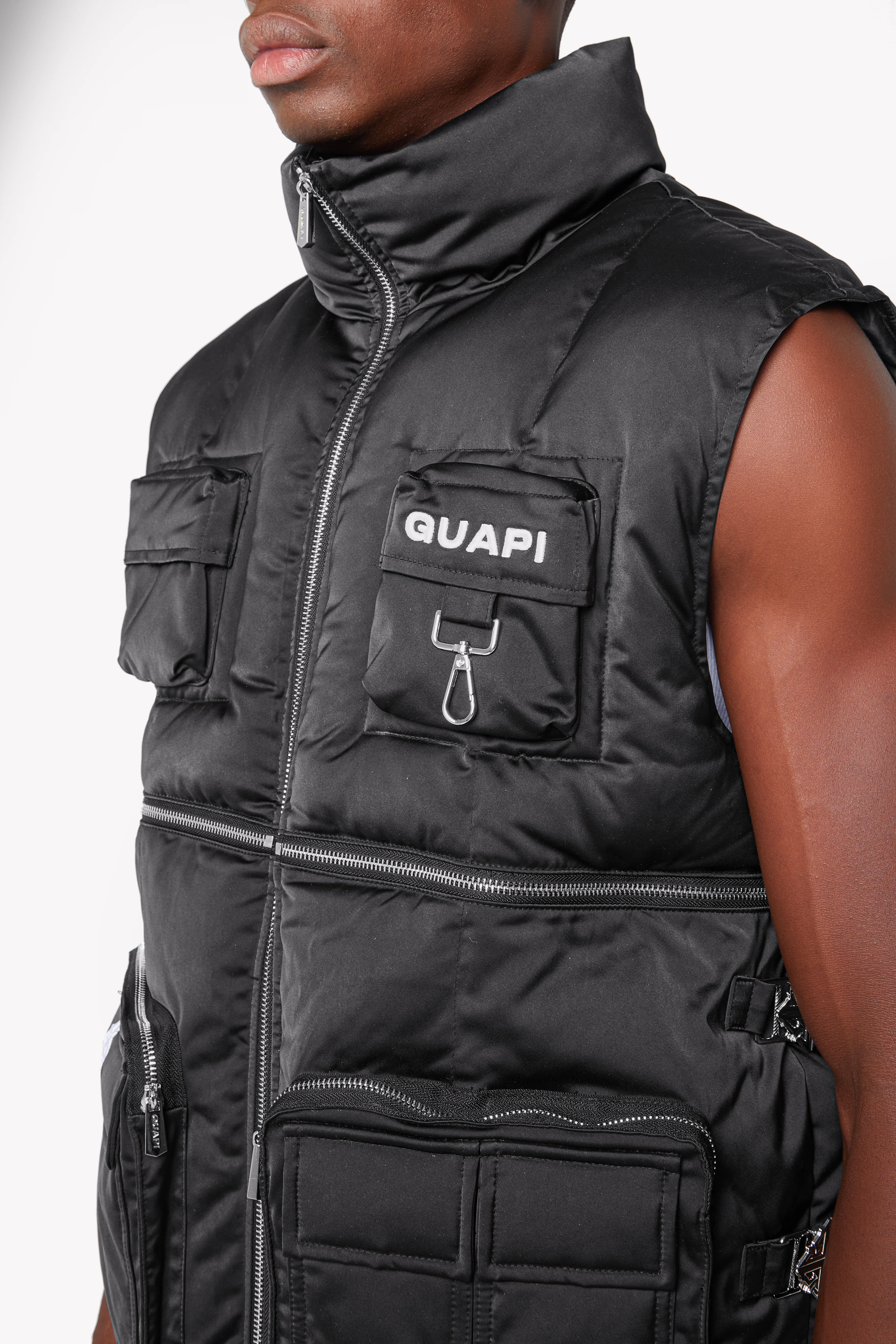 Obsidian Black Puffer Vest - Image 8