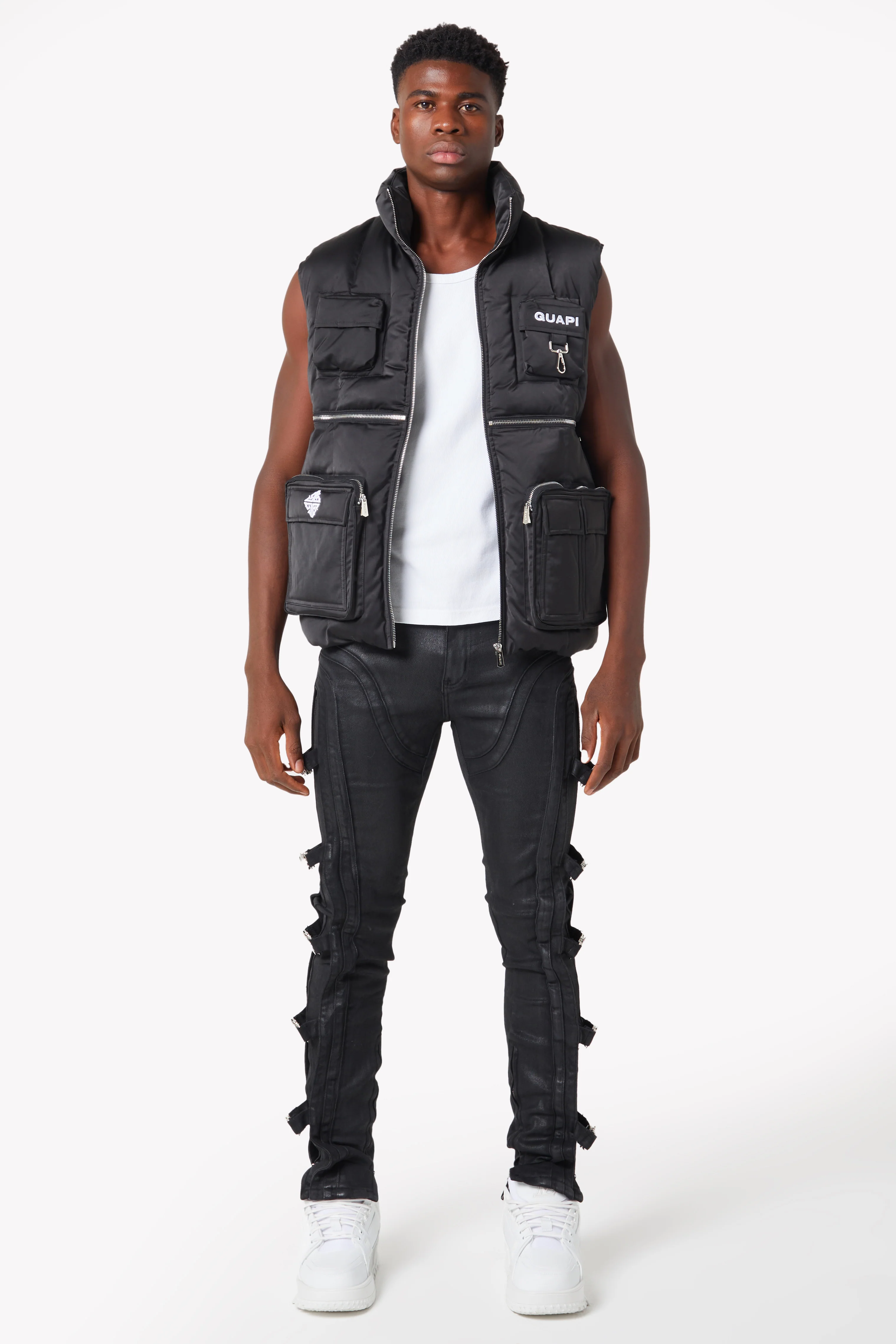 Obsidian Black Puffer Vest - Image 9