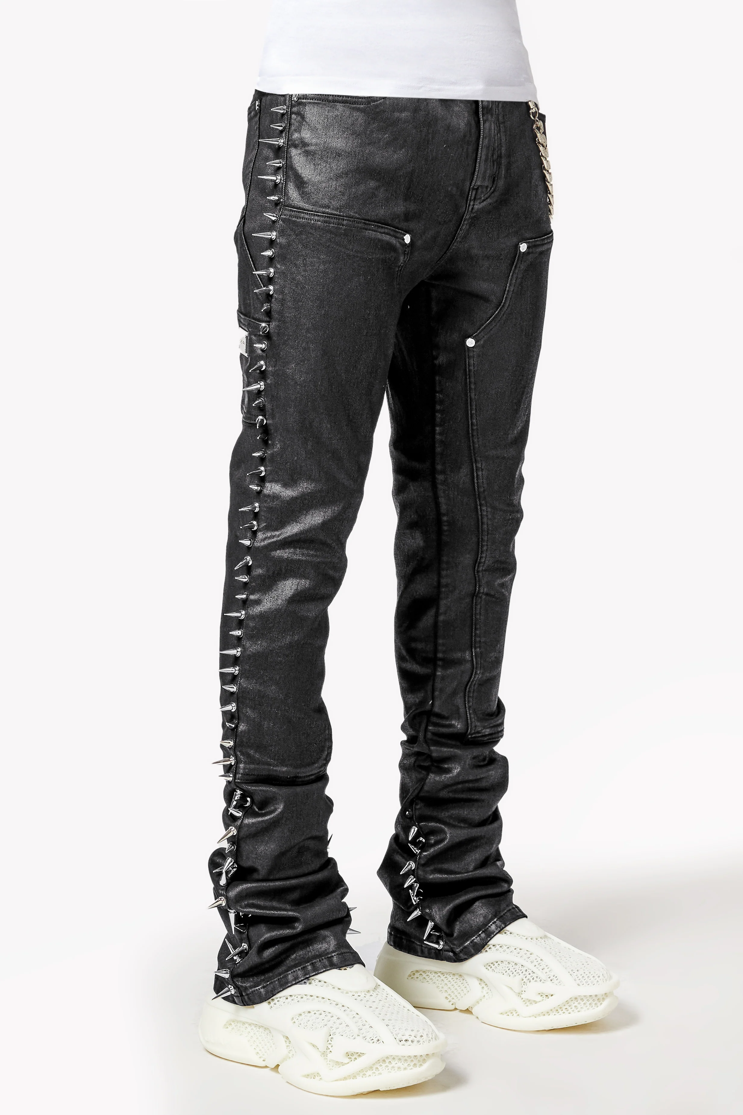 Obsidian Black Spikes Denim - Image 5