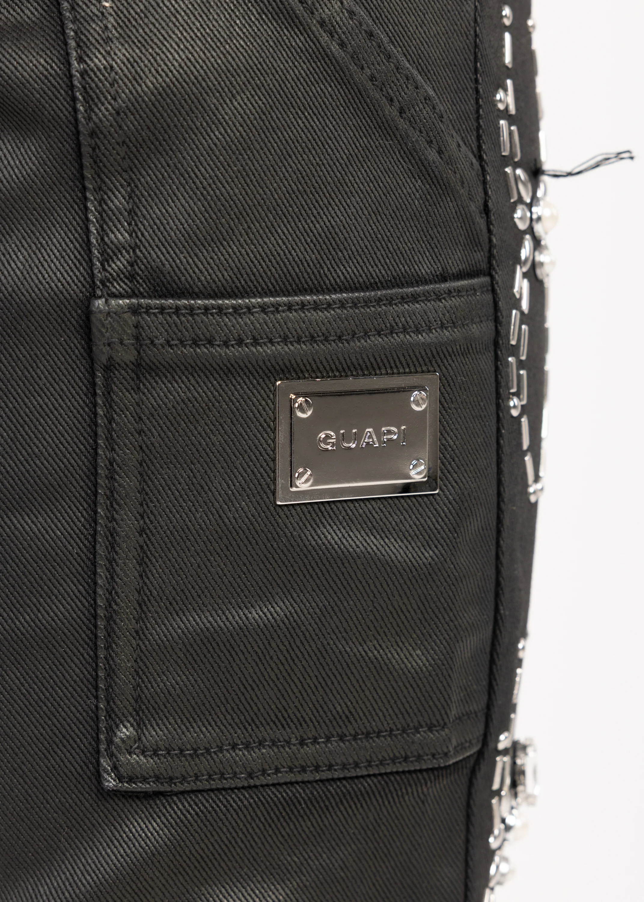 Obsidian Black Waxed Spider Denim - Image 10
