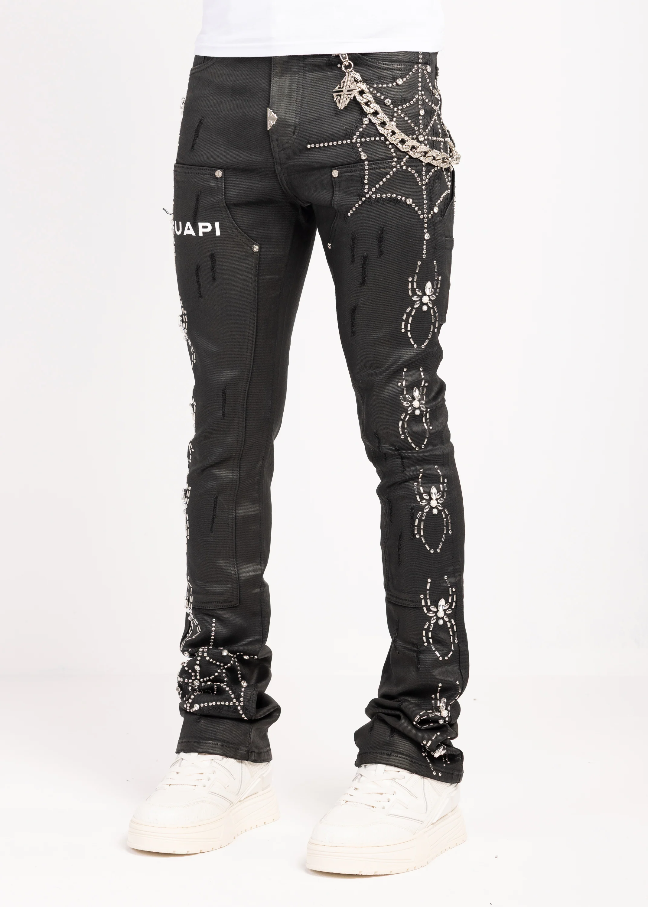 Obsidian Black Waxed Spider Denim - Image 2