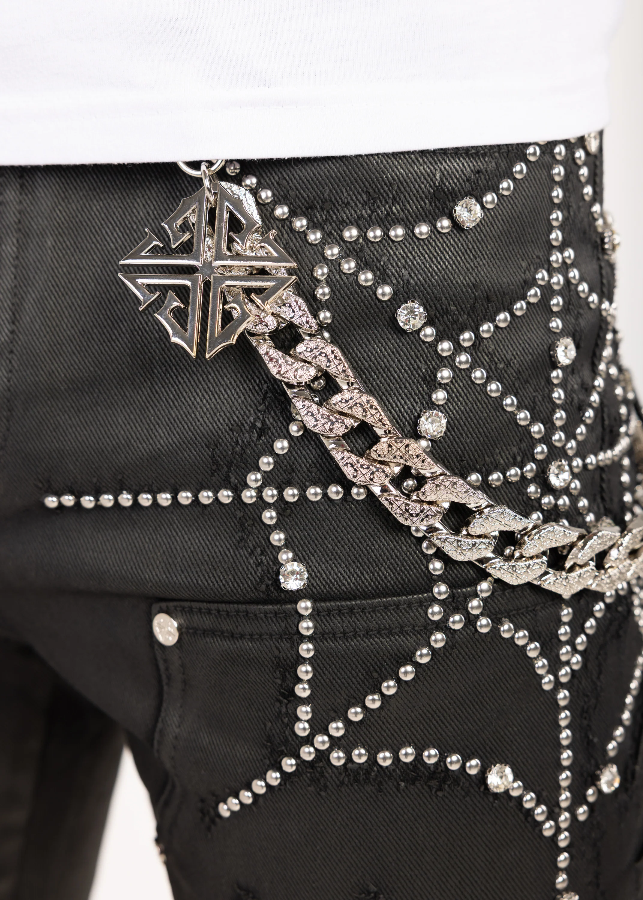 Obsidian Black Waxed Spider Denim - Image 6