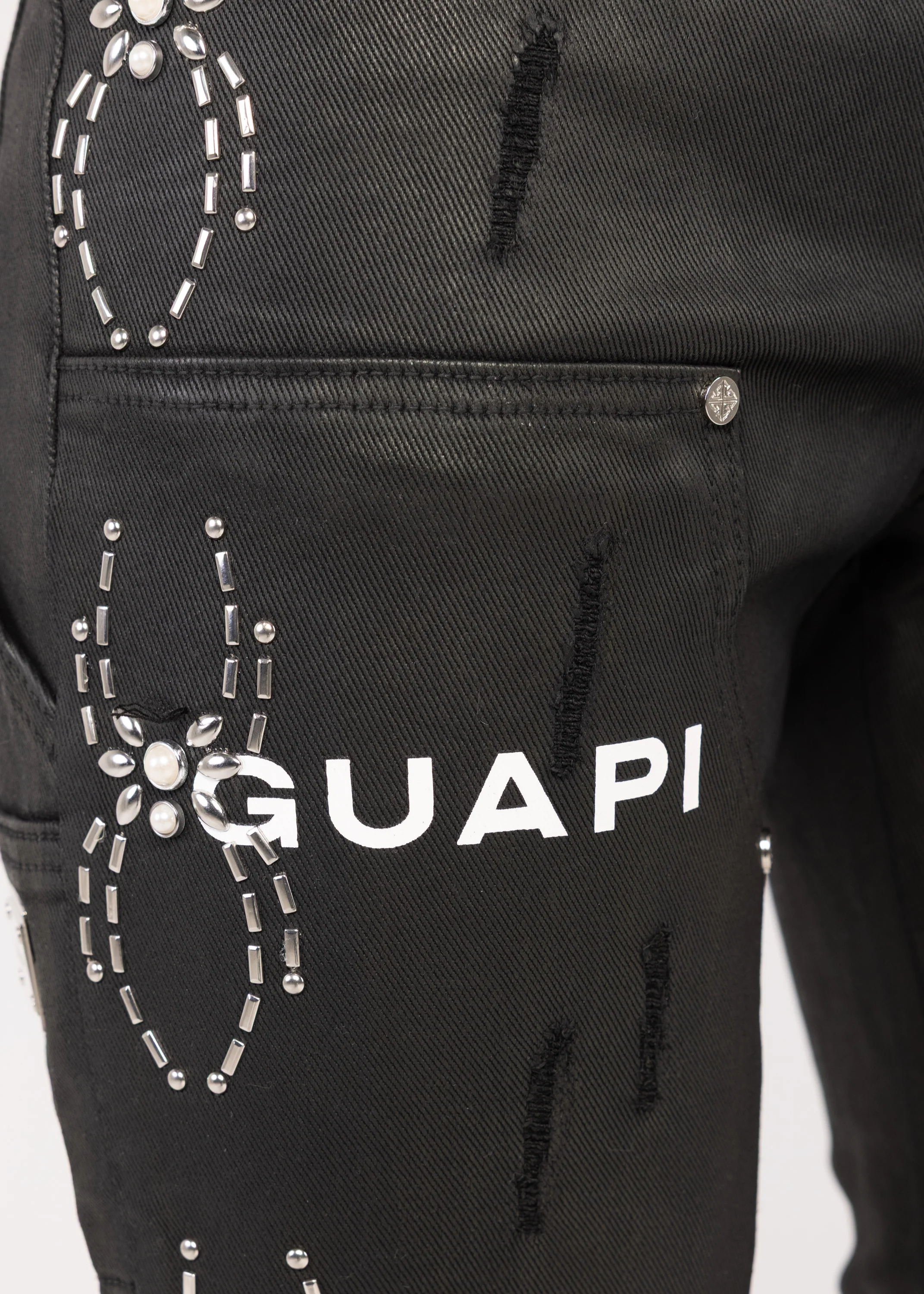 Obsidian Black Waxed Spider Denim - Image 9