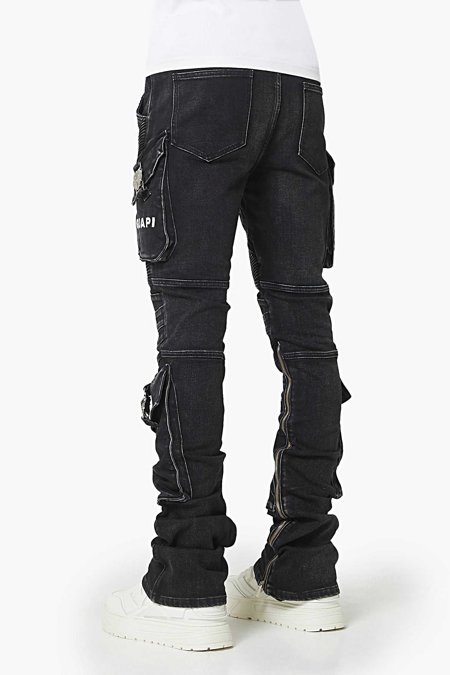 Vintage Black Oblivion Biker Denim - Image 5