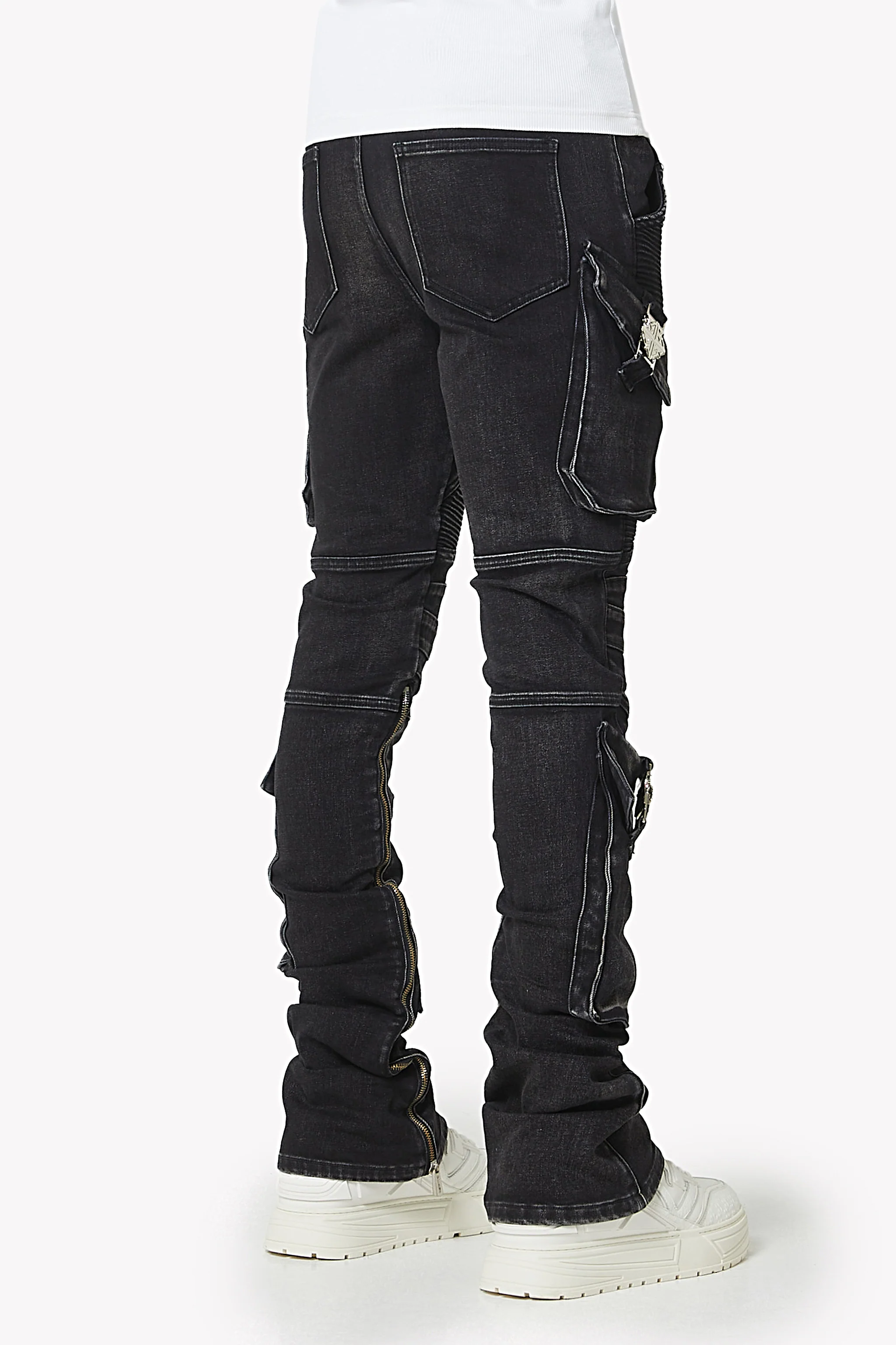 Vintage Black Oblivion Biker Denim - Image 6